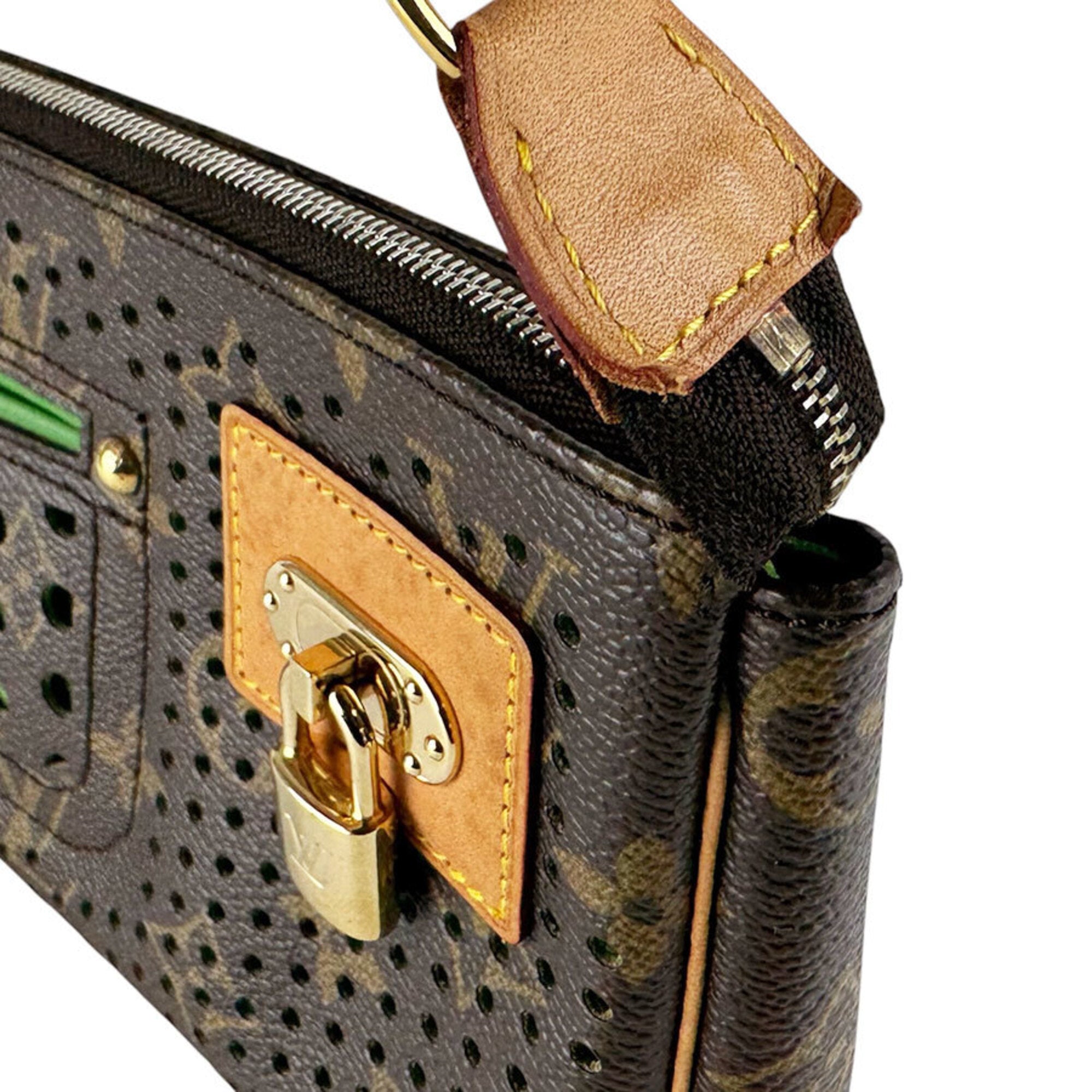 Louis Vuitton Monogram Vert Monogram Handbag Pochette (Pre-Owned)