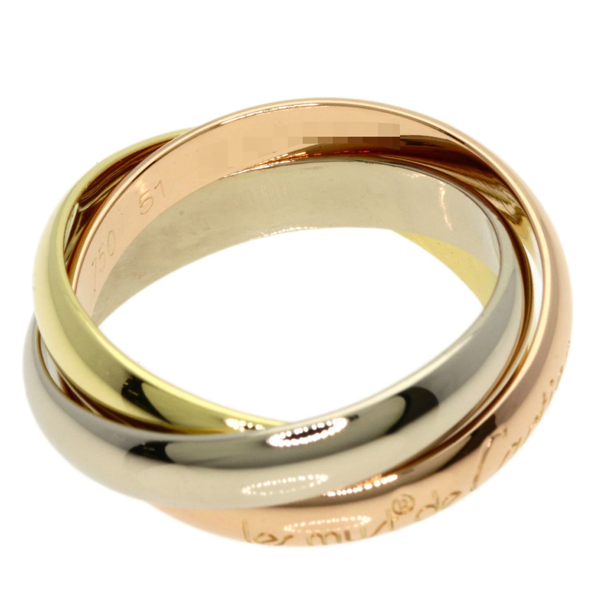 Cartier Yellow Gold (18K) Pink Gold (18K) White Gold (18K) Band Ring (Pre-Owned)