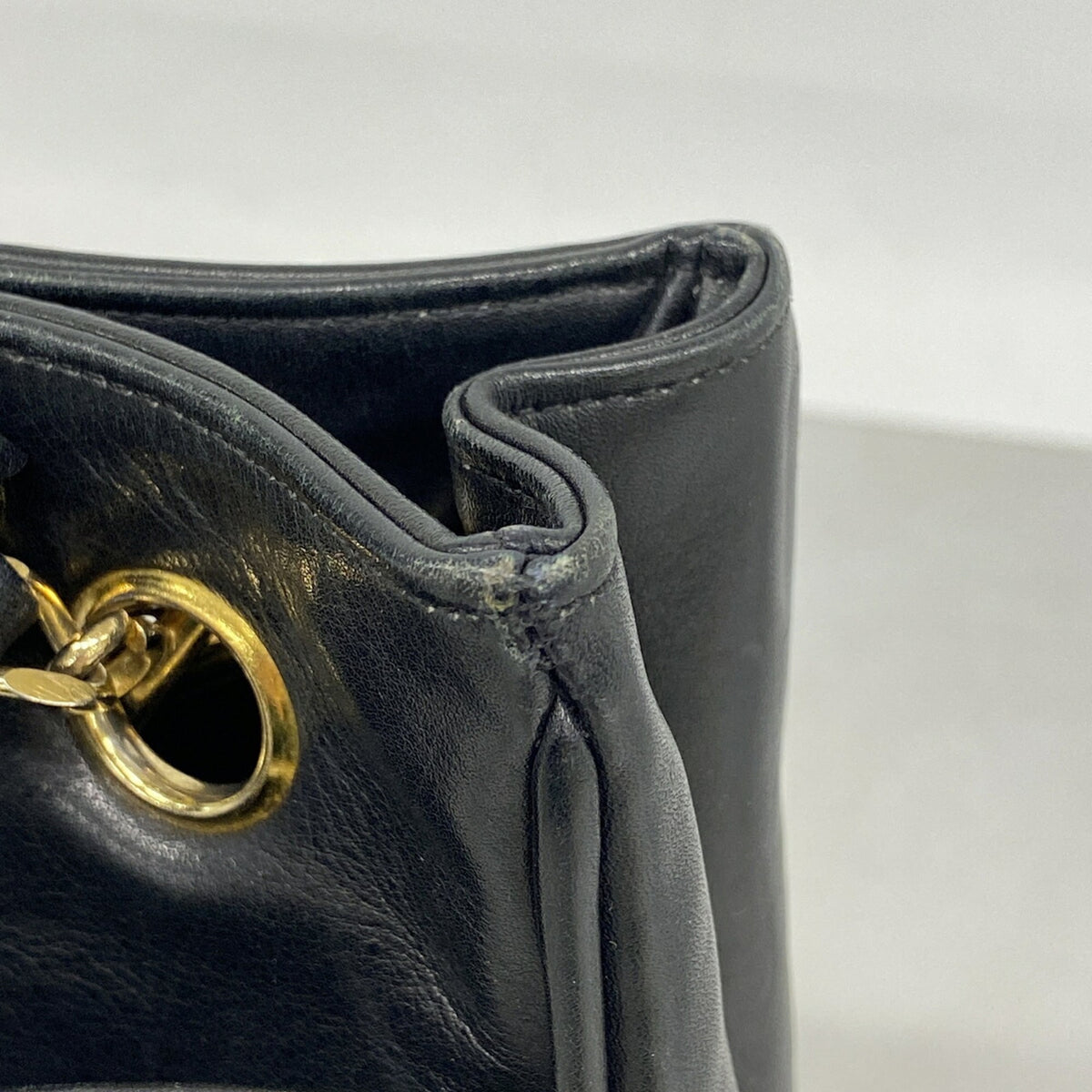 Chanel Black Leather Tote Bag (Pre-Owned)