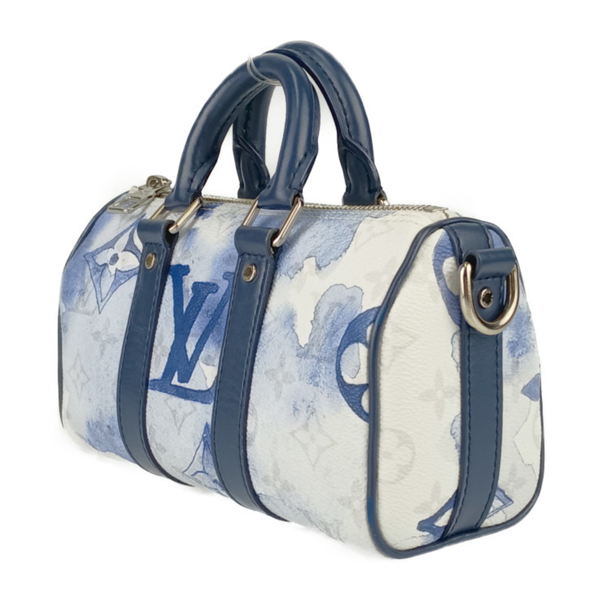 Louis Vuitton Blue Monogram White Monogram Handbag Shoulder Bag (Pre-Owned)