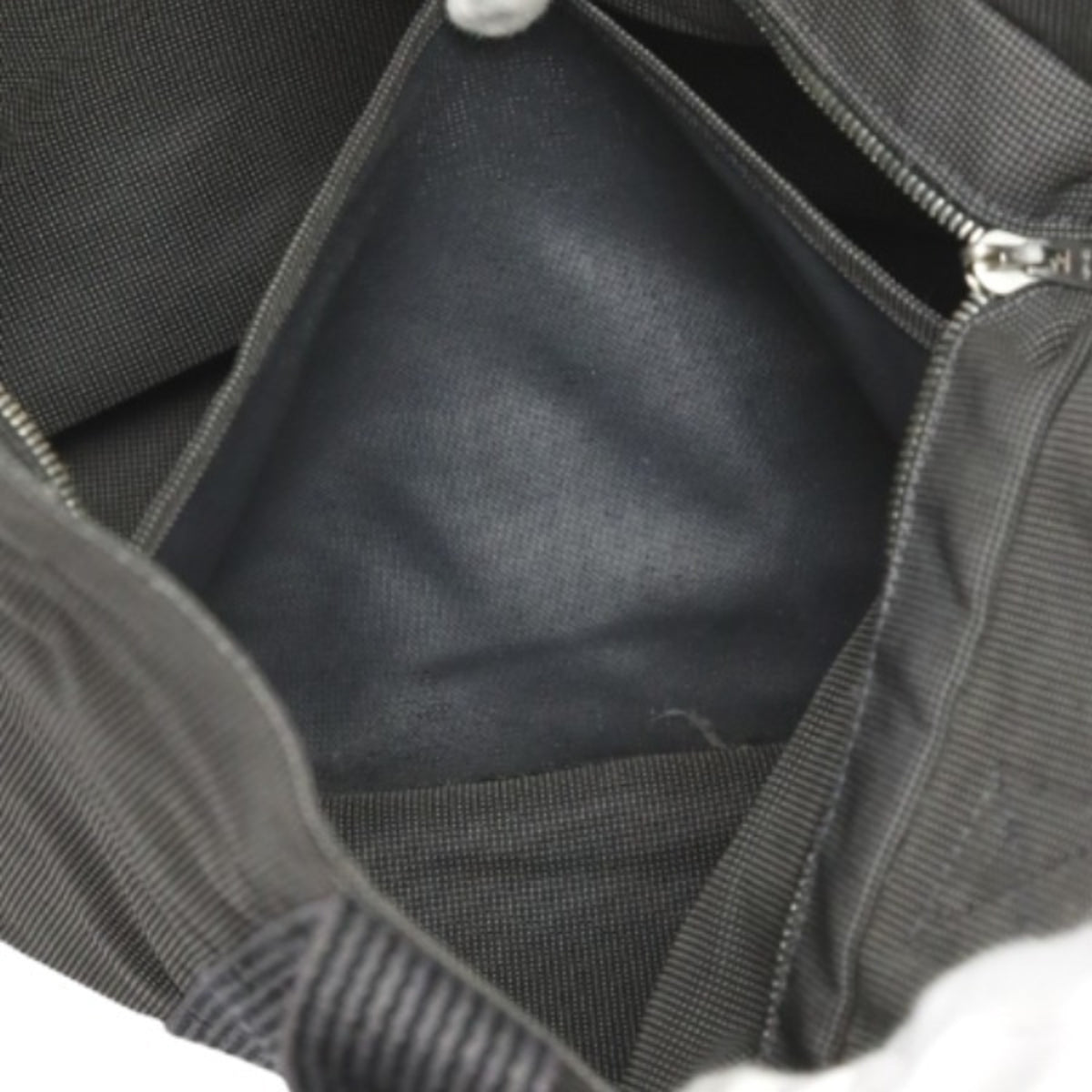 Hermes Gray Canvas Tote Bag (Pre-Owned)