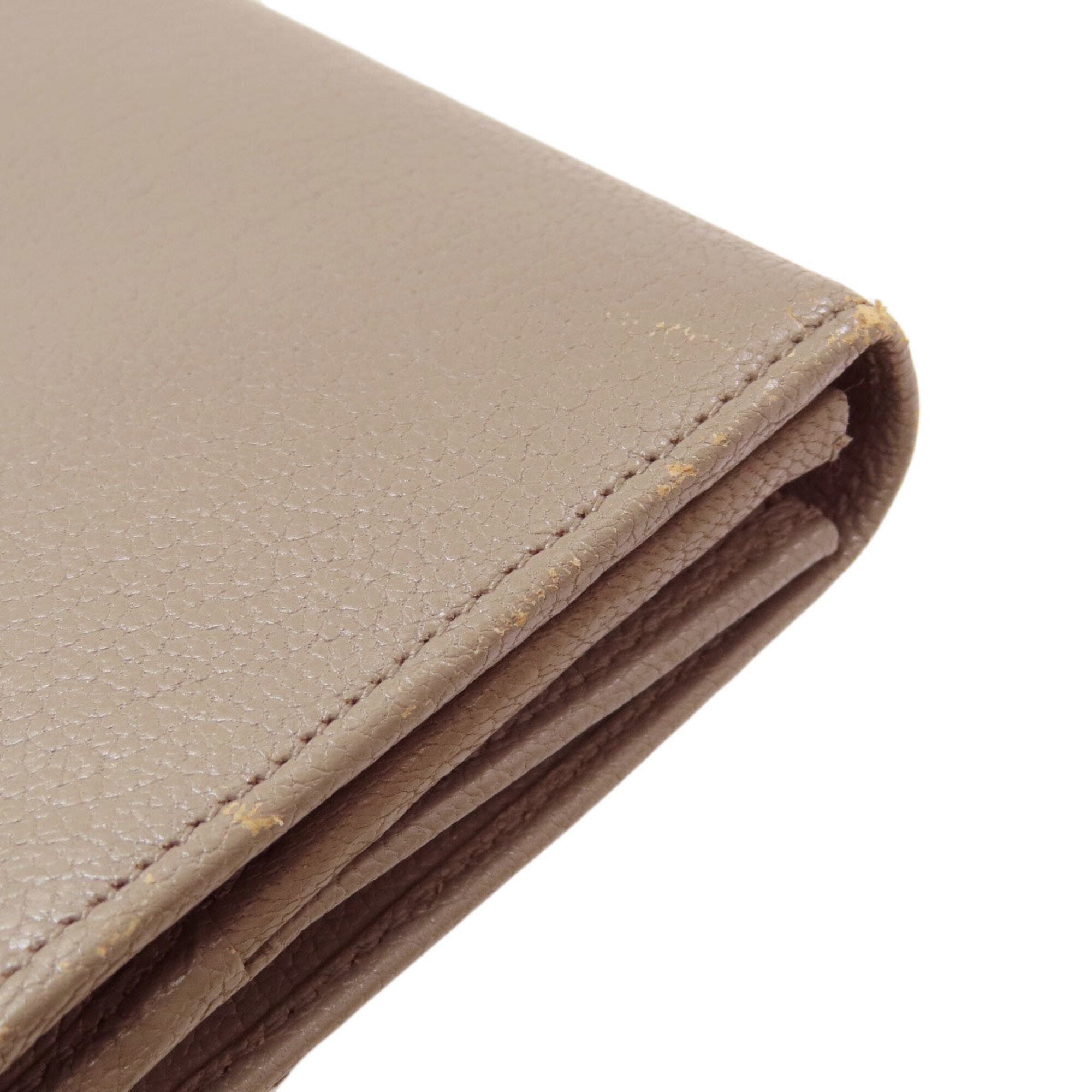 Balenciaga Grayish Leather Long Wallet (Bi-Fold) (Pre-Owned)