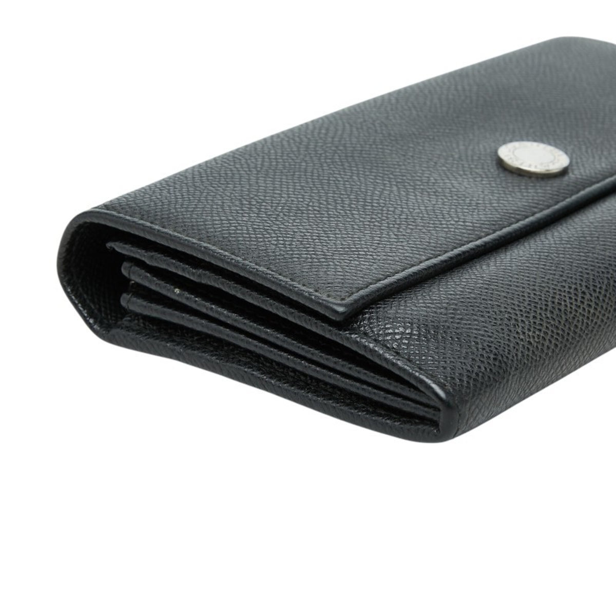 Bvlgari Black Leather Long Wallet (Bi-Fold) (Pre-Owned)