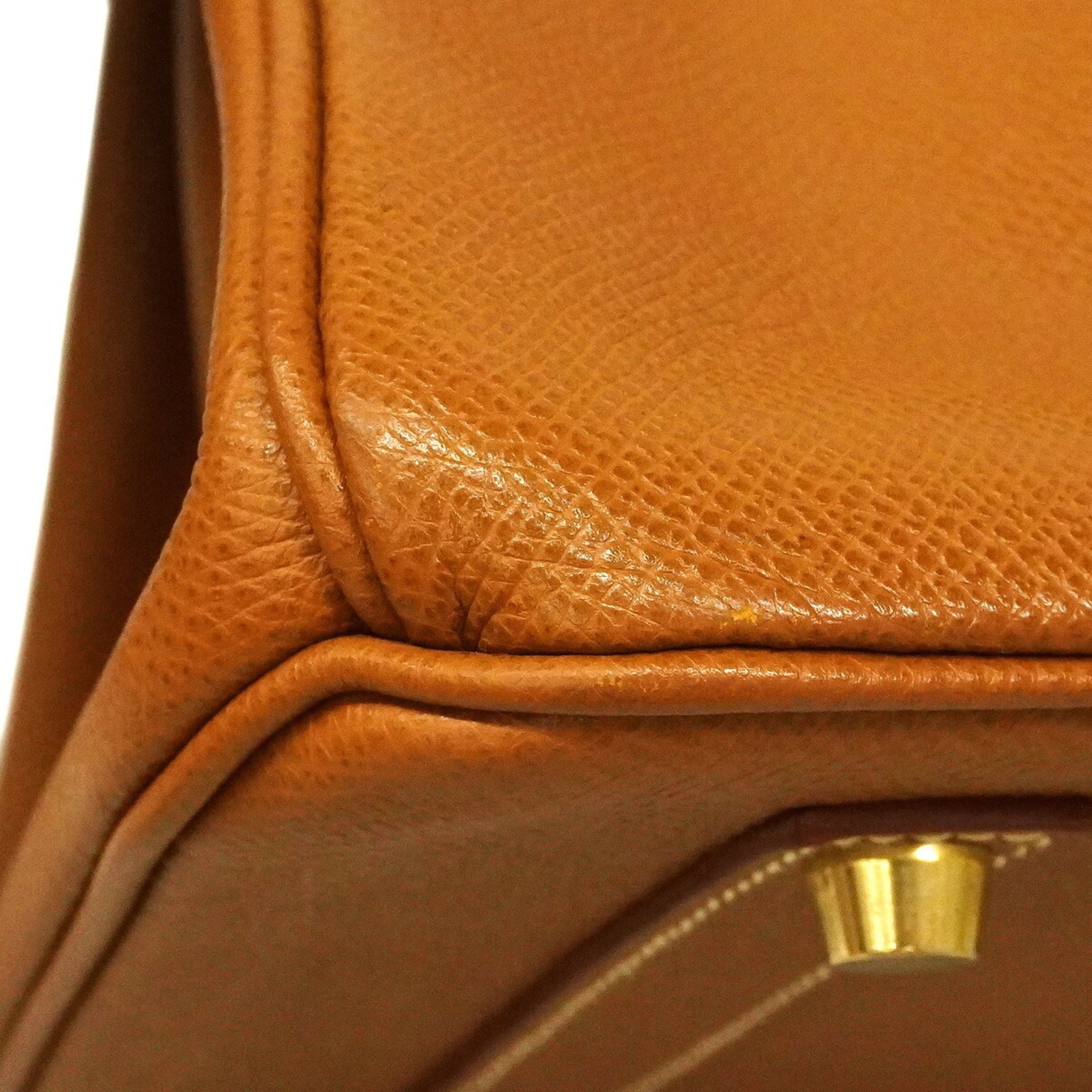 Hermes Gold Courchevel Leather Handbag (Pre-Owned)