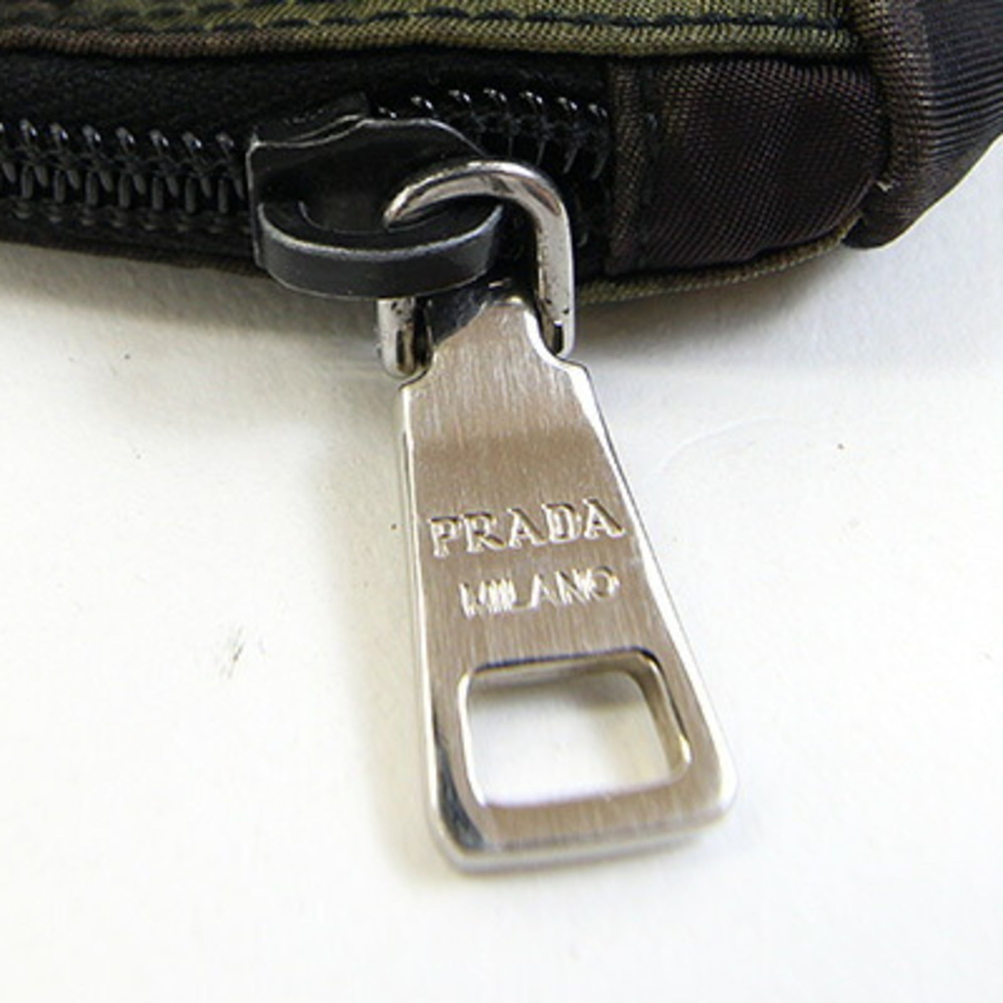 Prada Camouflage White Nylon Handbag Pouch (Pre-Owned)