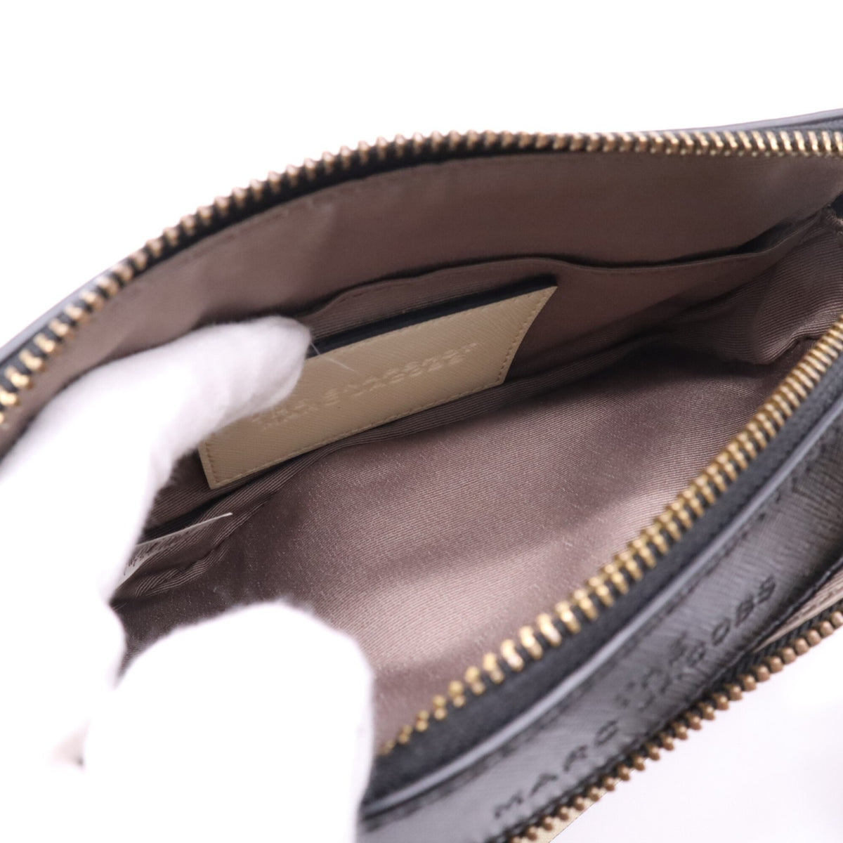 Marc Jacobs Black Cream Shoulder Bag (Pre-Owned)