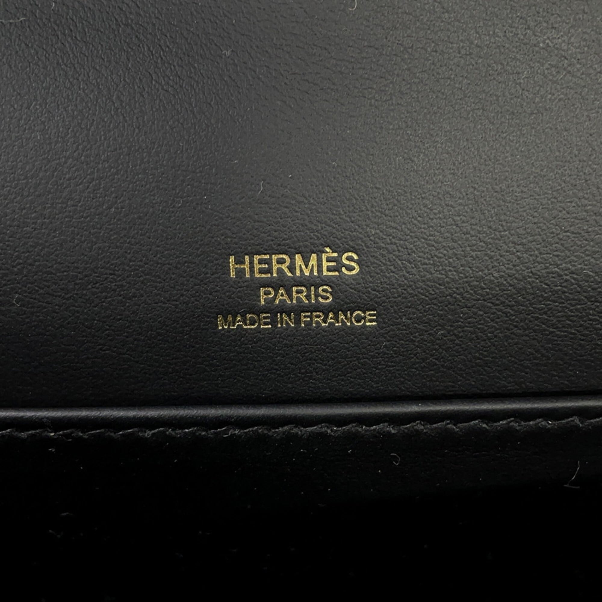 Hermes Black Epsom Leather Handbag Shoulder Bag (Pre-Owned)