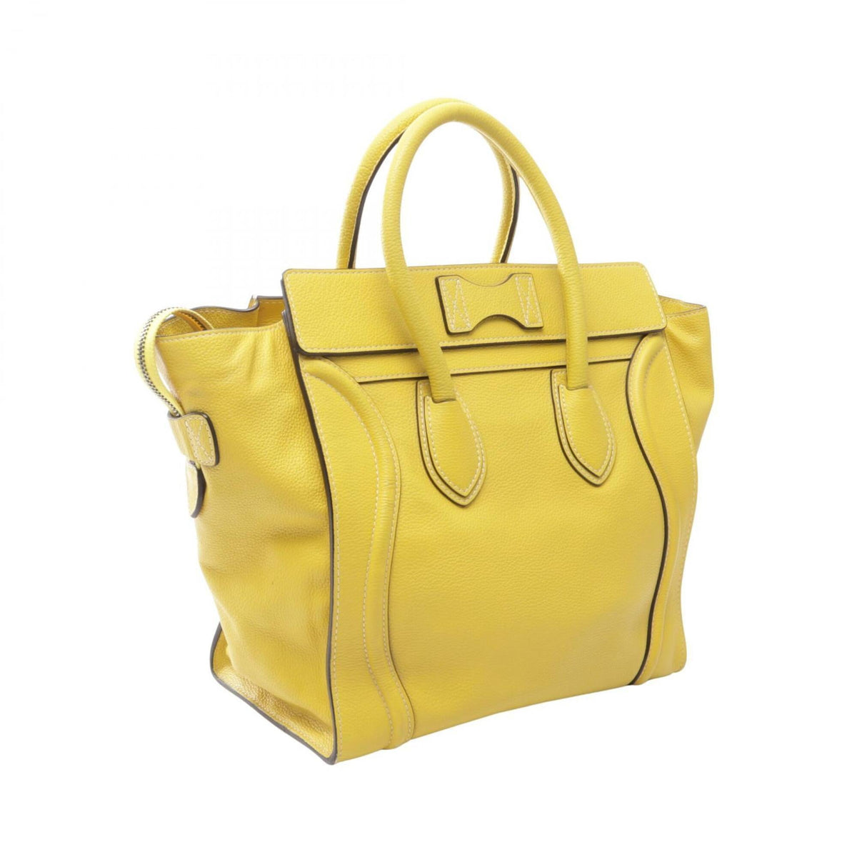 Celine Yellow Leather Handbag (Pre-Owned)