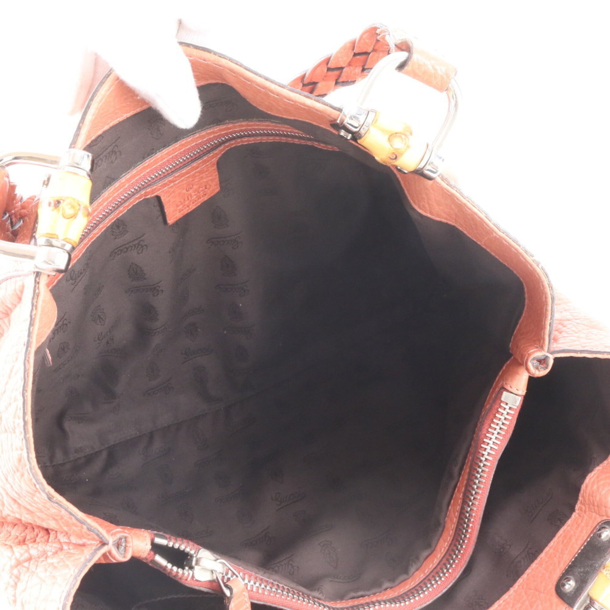 Gucci Leather Handbag Tote Bag (Pre-Owned)