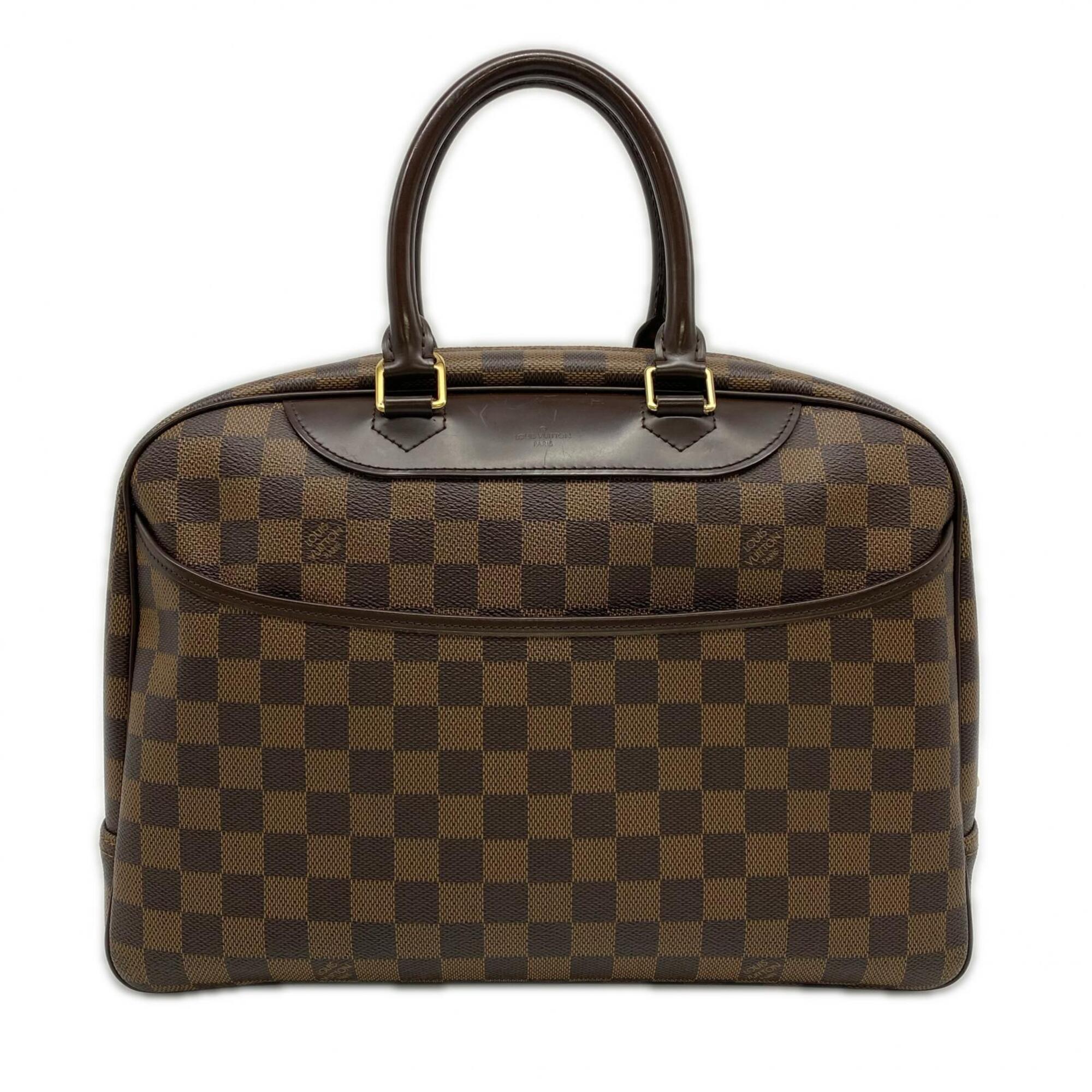 Louis Vuitton Brown Damier Canvas Ebene Coated Canvas Leather Handbag (Pre-Owned)