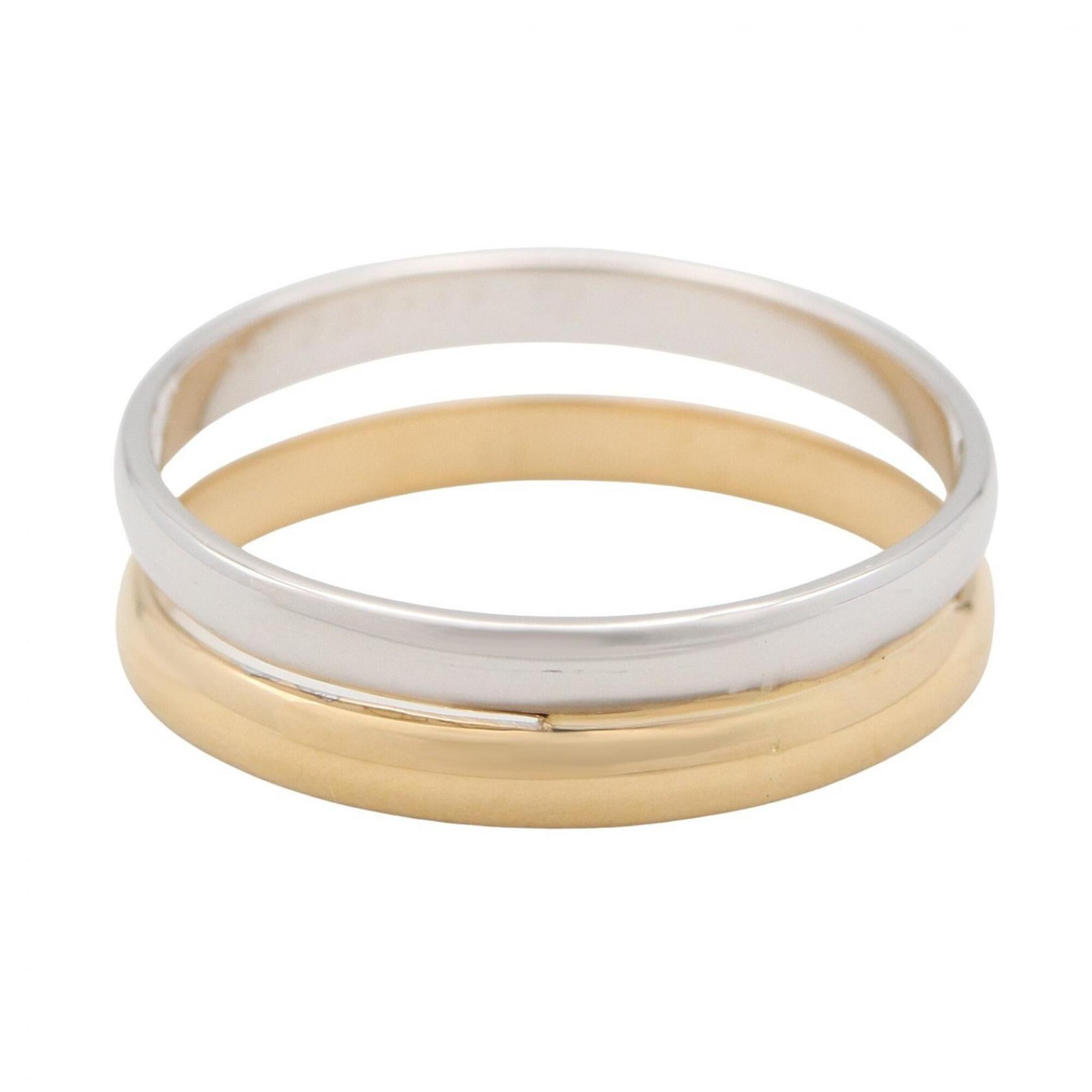 Cartier Gold Silver Yellow Gold (18K) White Gold (18K) Band Ring (Pre-Owned)