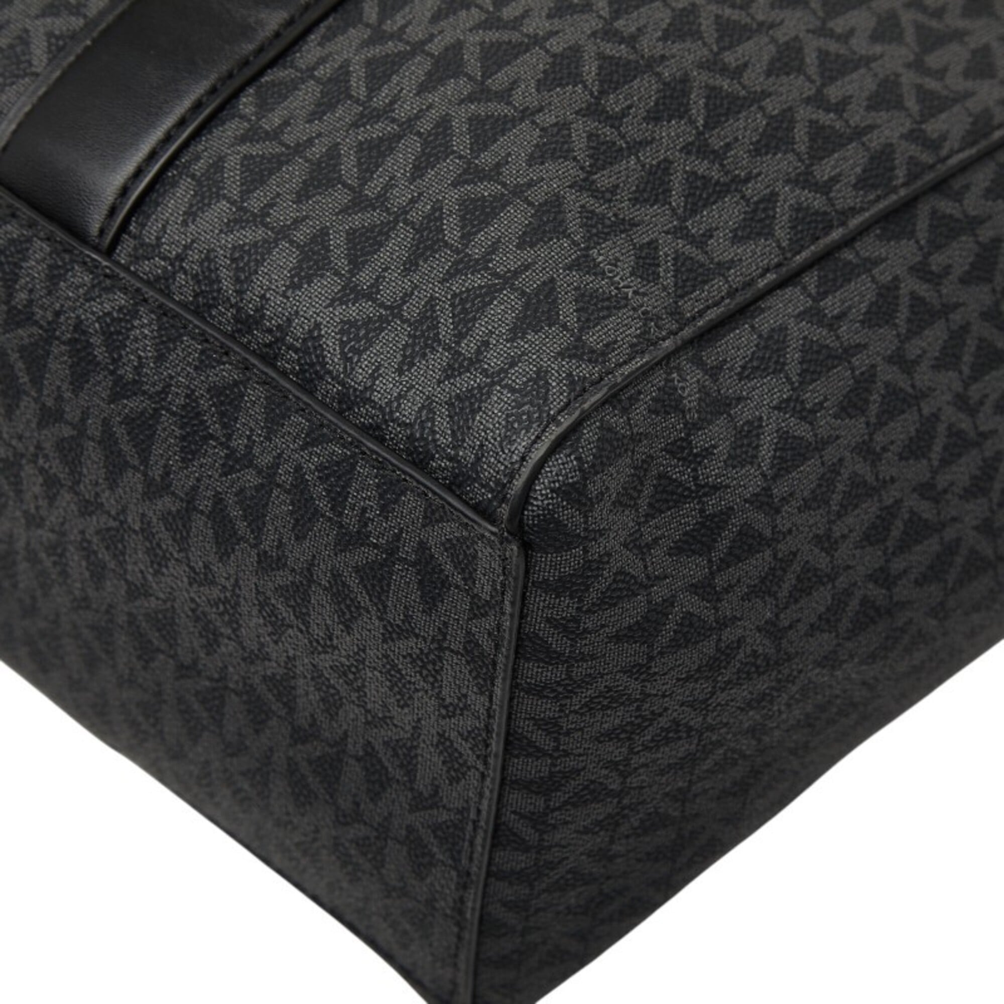 Michael Kors Black Pvc Leather Handbag Tote Bag (Pre-Owned)