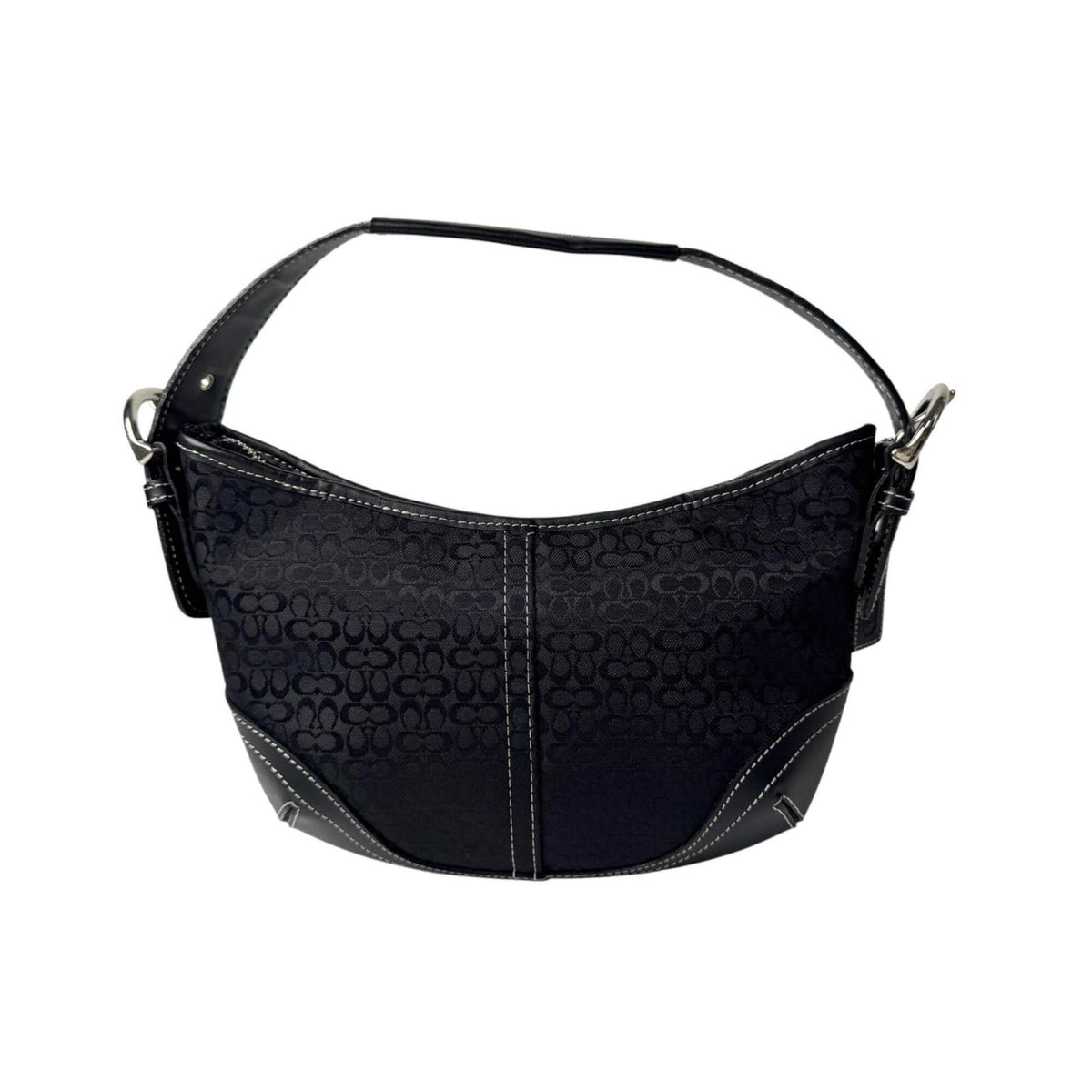 Coach Black Canvas Handbag Shoulder Bag (Pre-Owned)