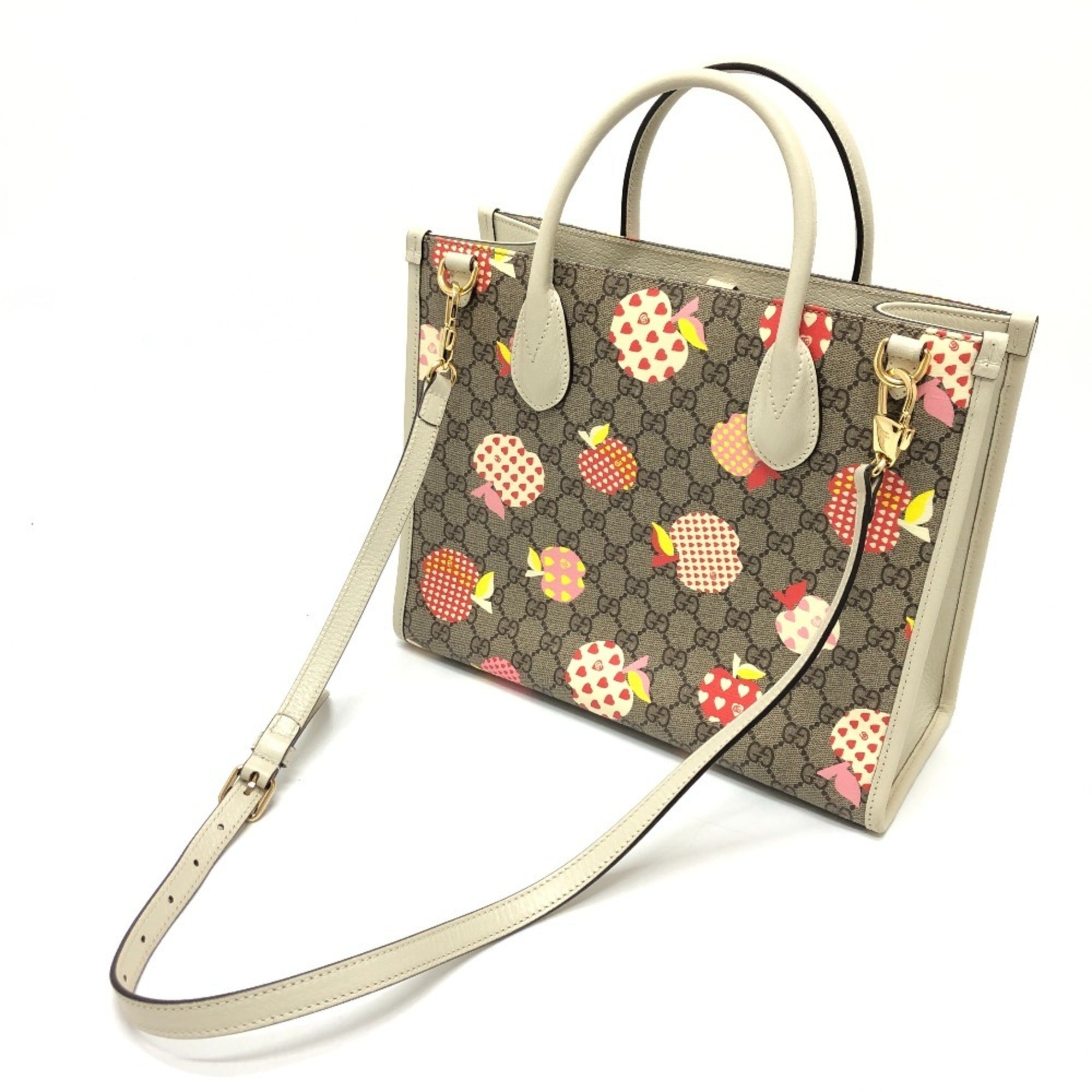 Gucci Beige Gg Supreme Handbag (Pre-Owned)
