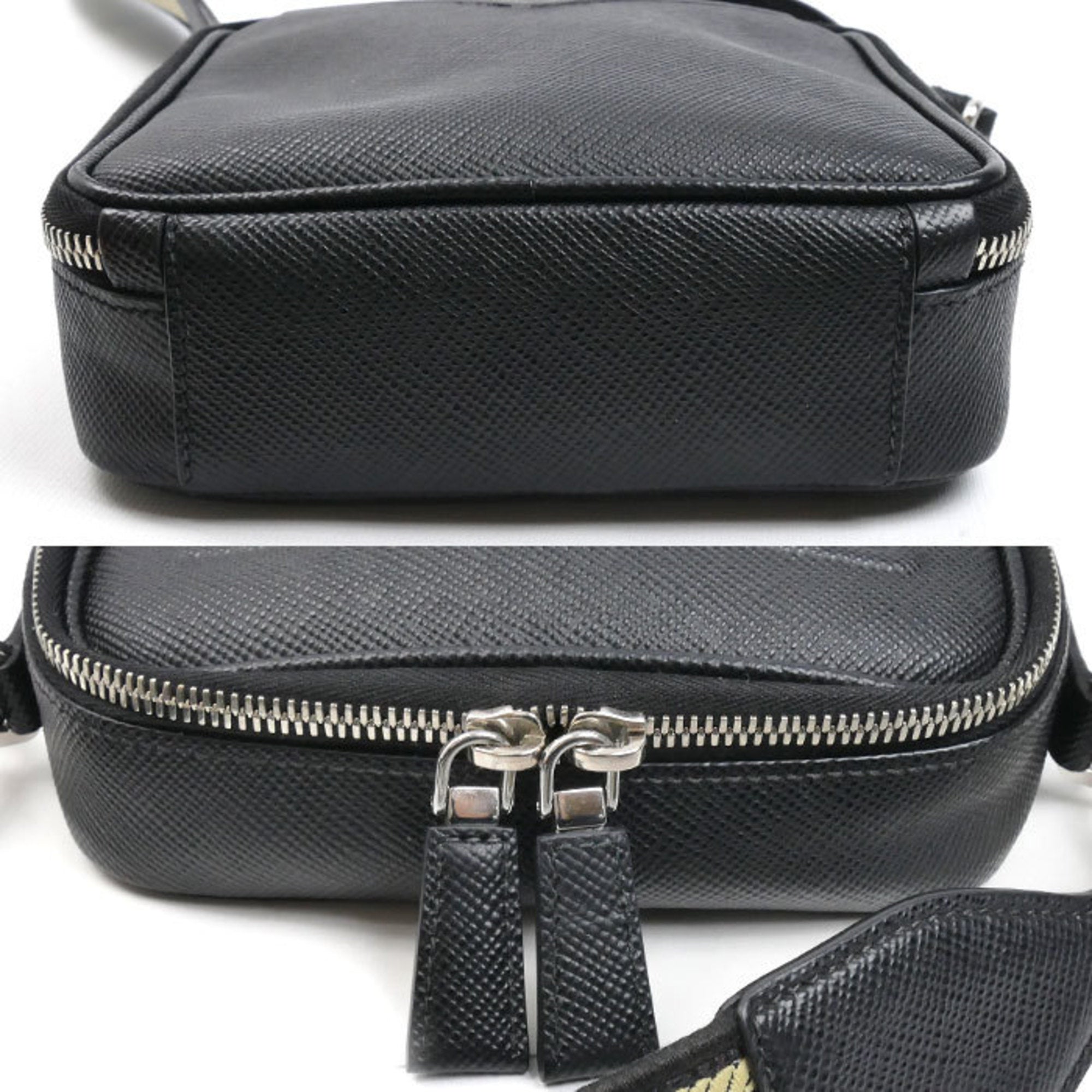 Prada Black Leather Shoulder Bag (Pre-Owned)
