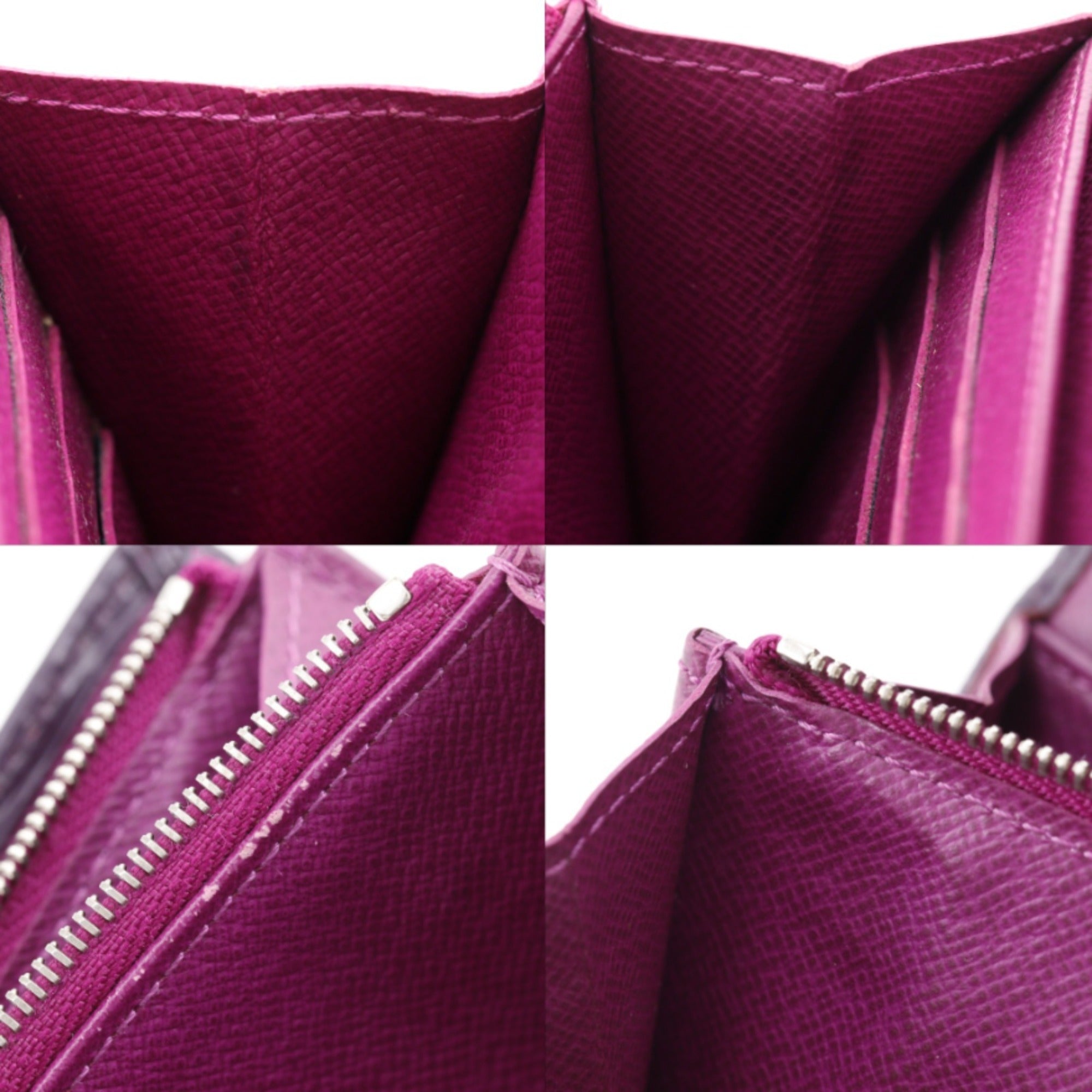 Louis Vuitton Epi Cassis Purple Epi Leather Long Wallet (Bi-Fold) (Pre-Owned)