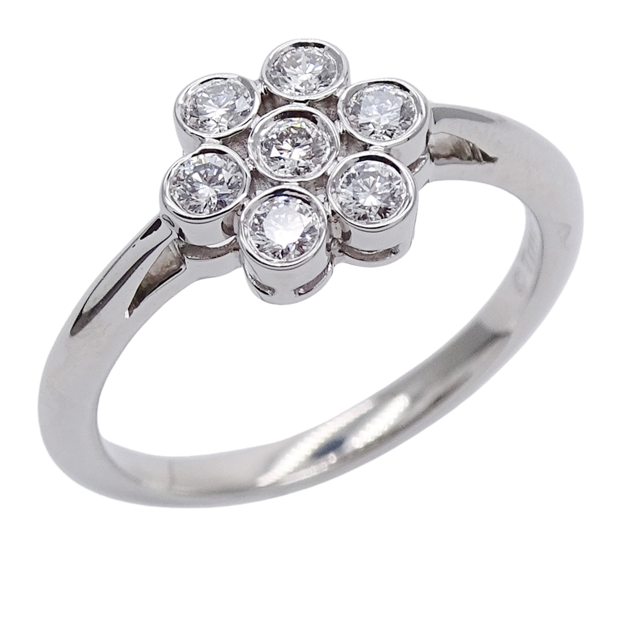 Tiffany Silver Platinum 950 Band Ring (Pre-Owned)