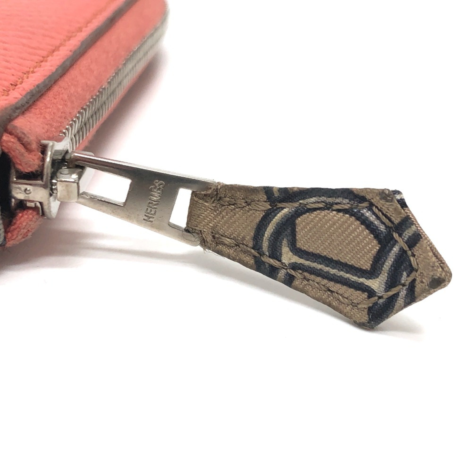 Hermes Pink Leather Long Wallet (Bi-Fold) (Pre-Owned)