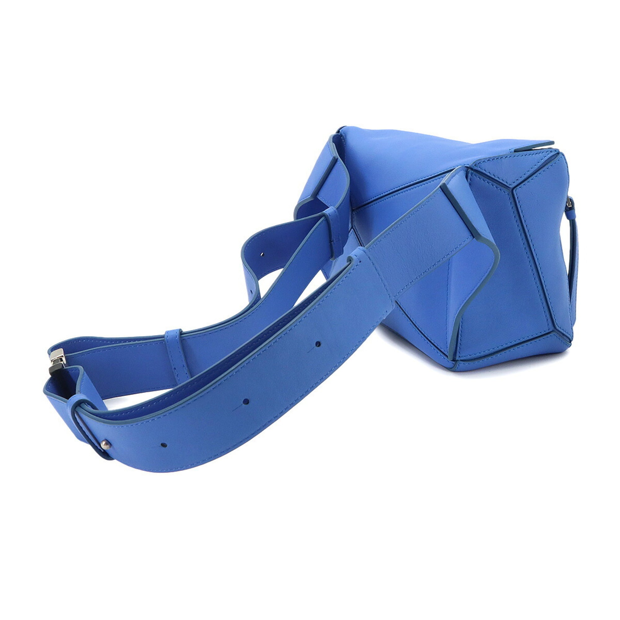 Loewe Blue Leather Handbag Sling Bag (Pre-Owned)
