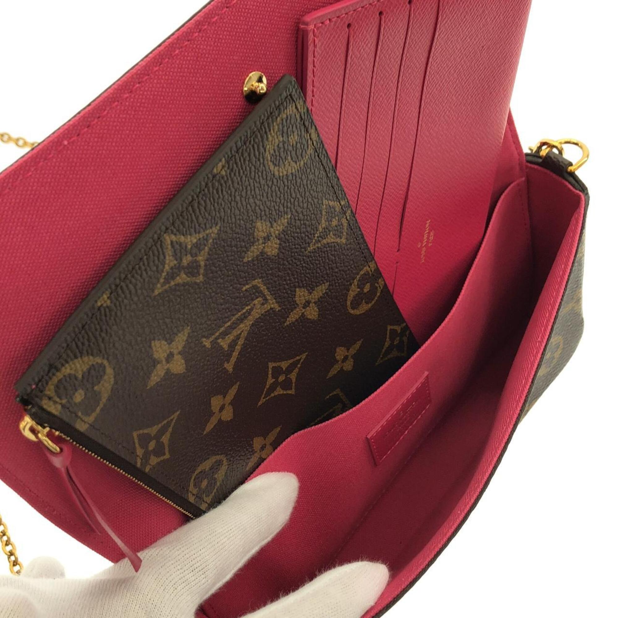 Louis Vuitton Marron Monogram Monogram Pochette Shoulder Bag (Pre-Owned)
