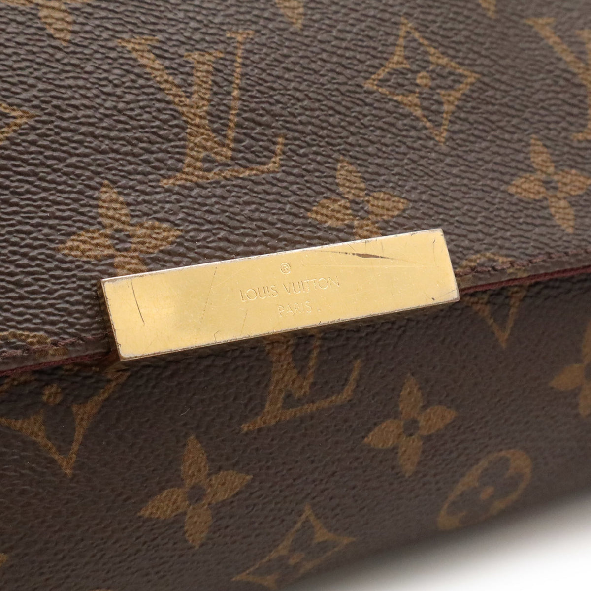 Louis Vuitton Brown Monogram Canvas Clutch Bag Shoulder Bag (Pre-Owned)