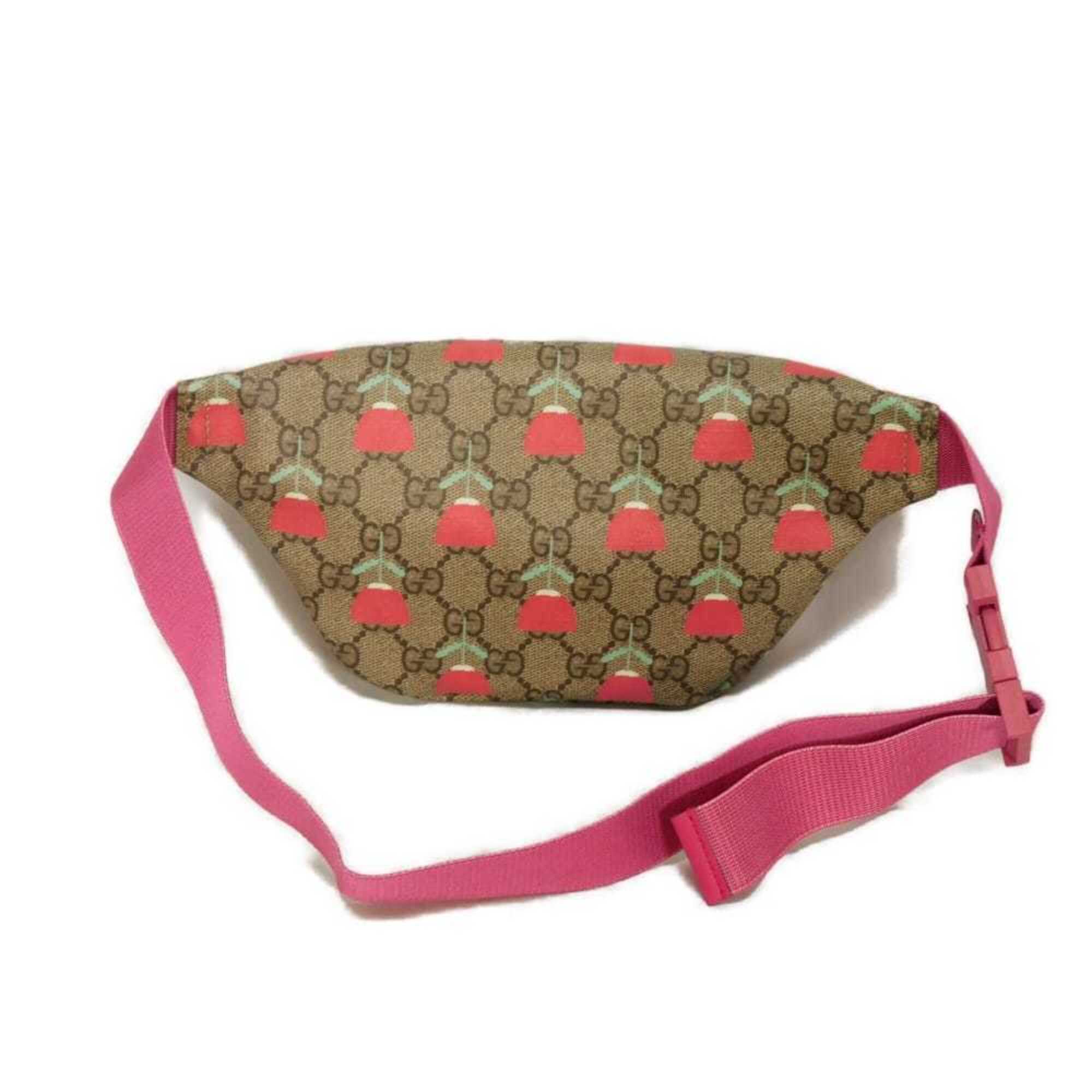 Gucci Beige Gg Supreme Canvas Fanny Pack Pouch Sling Bag (Pre-Owned)