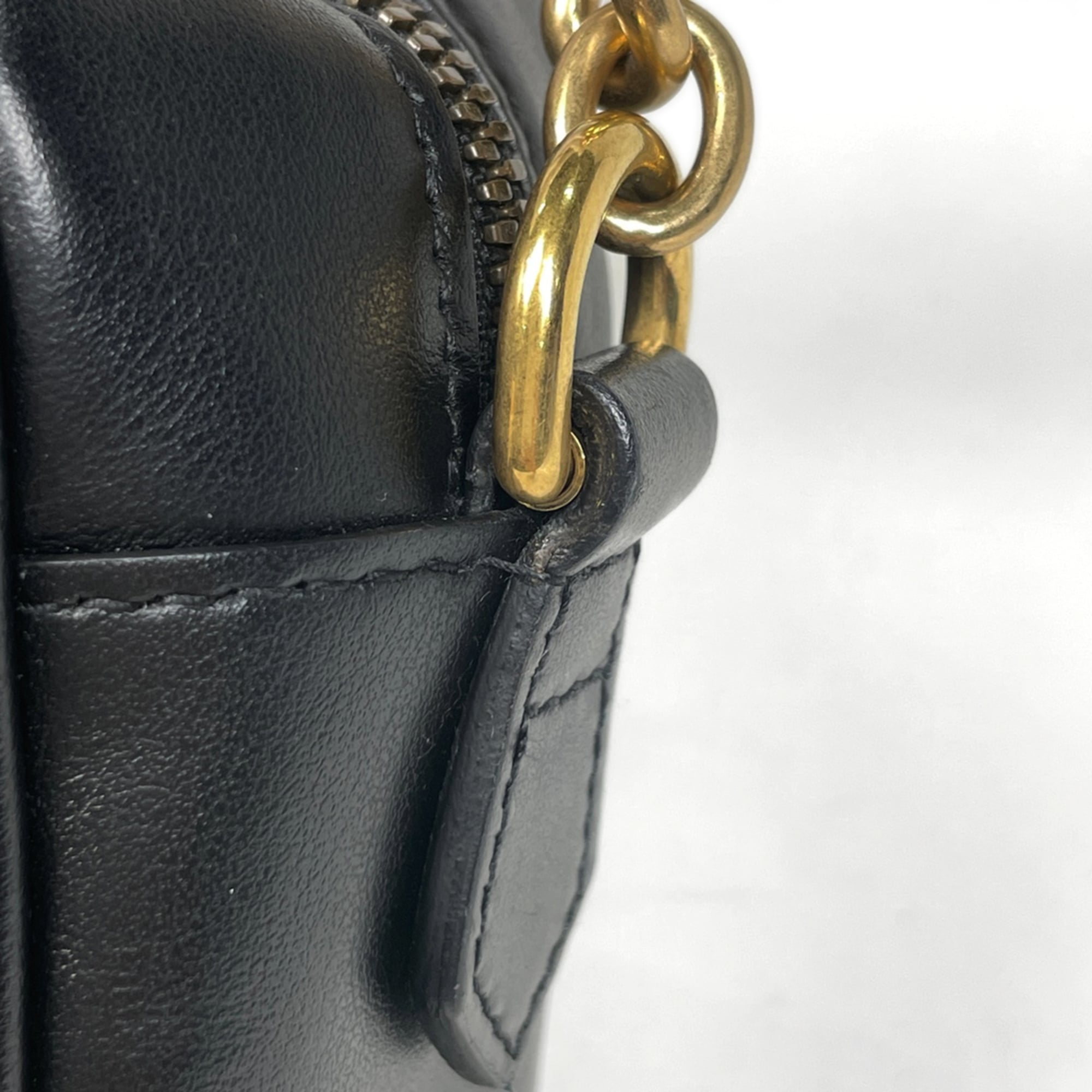 Gucci Black Leather Shoulder Bag (Pre-Owned)