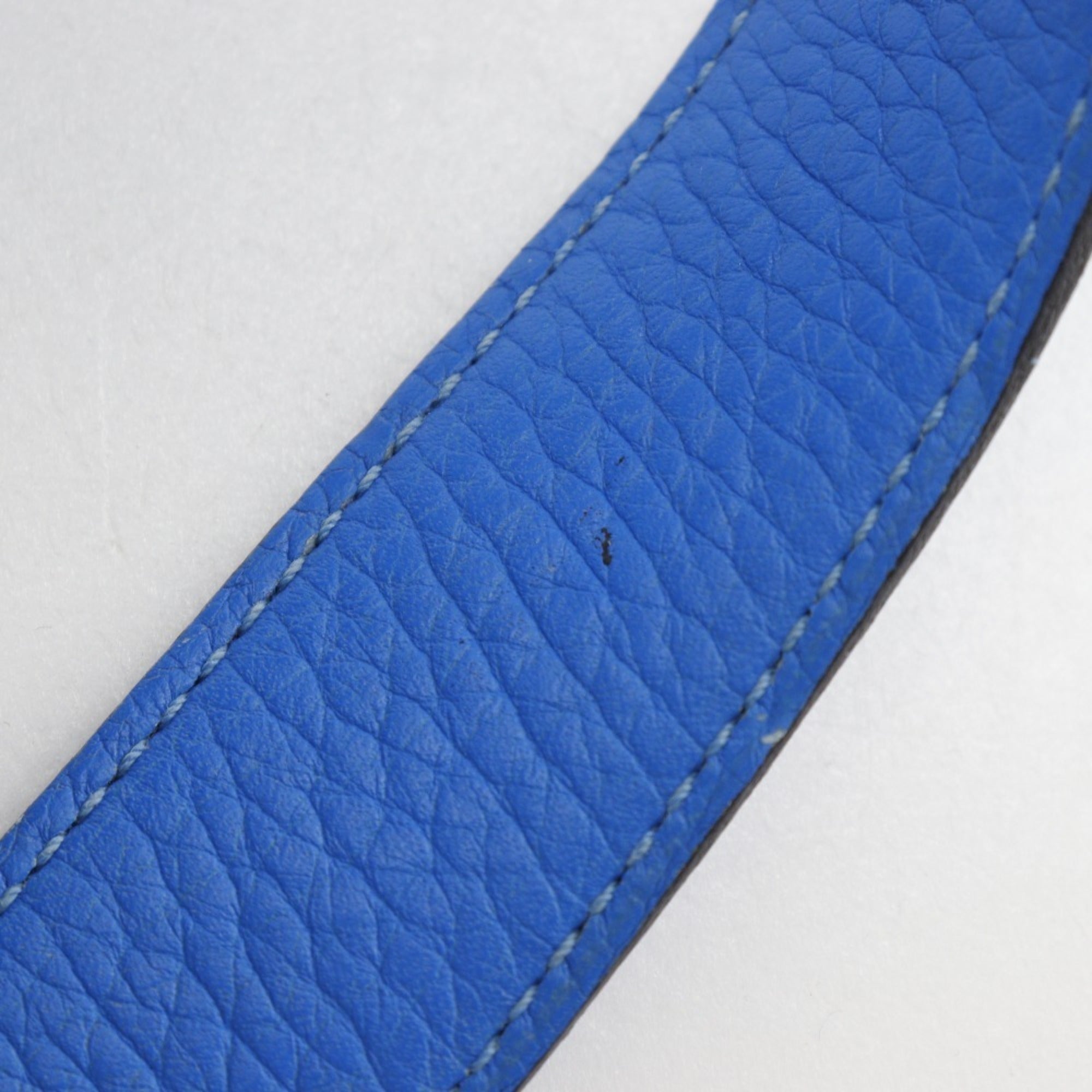 Hermes Picotin Blue Hydra Taurillon Clemence Leather Handbag (Pre-Owned)