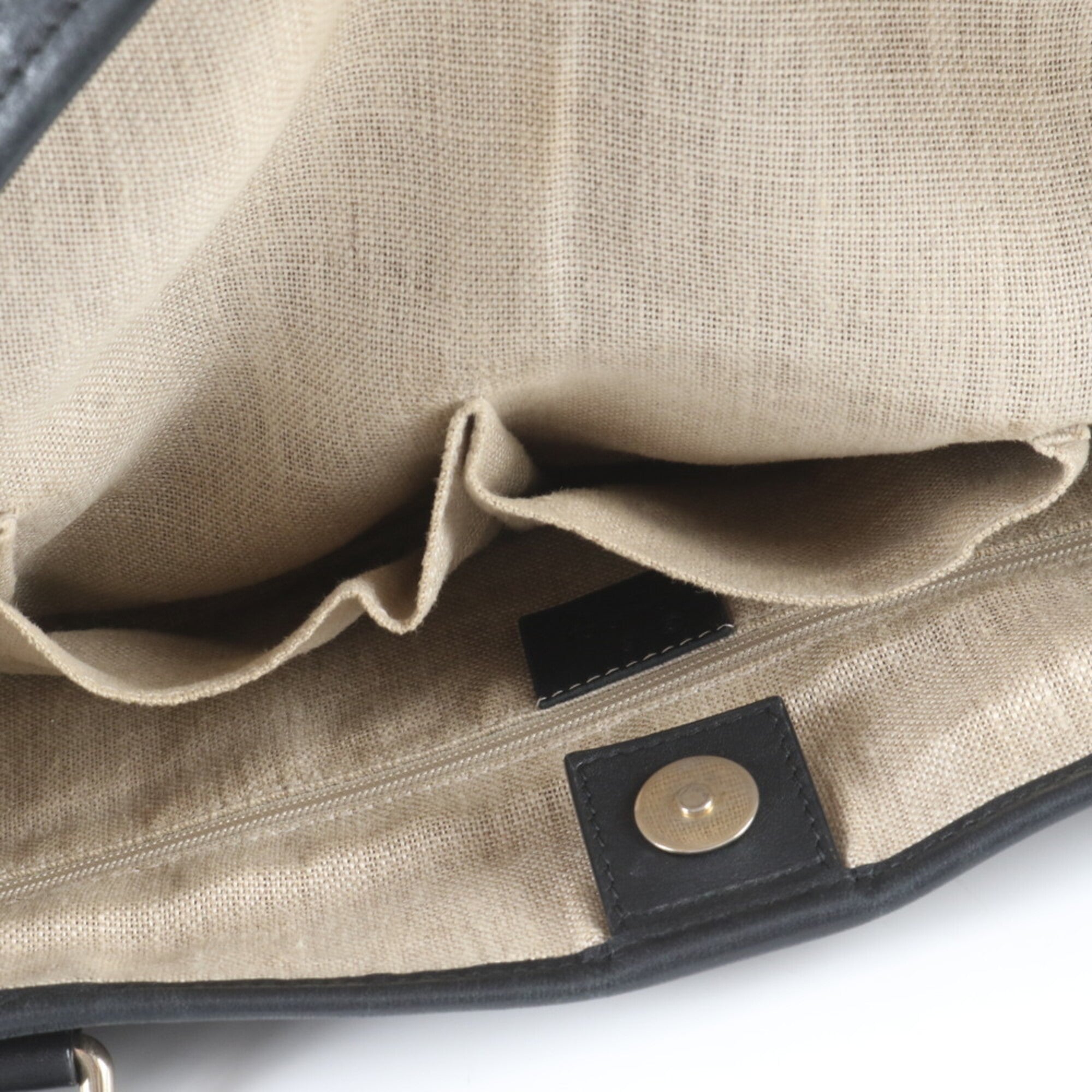 Gucci Microguccissima Black Leather Shoulder Bag Tote Bag (Pre-Owned)