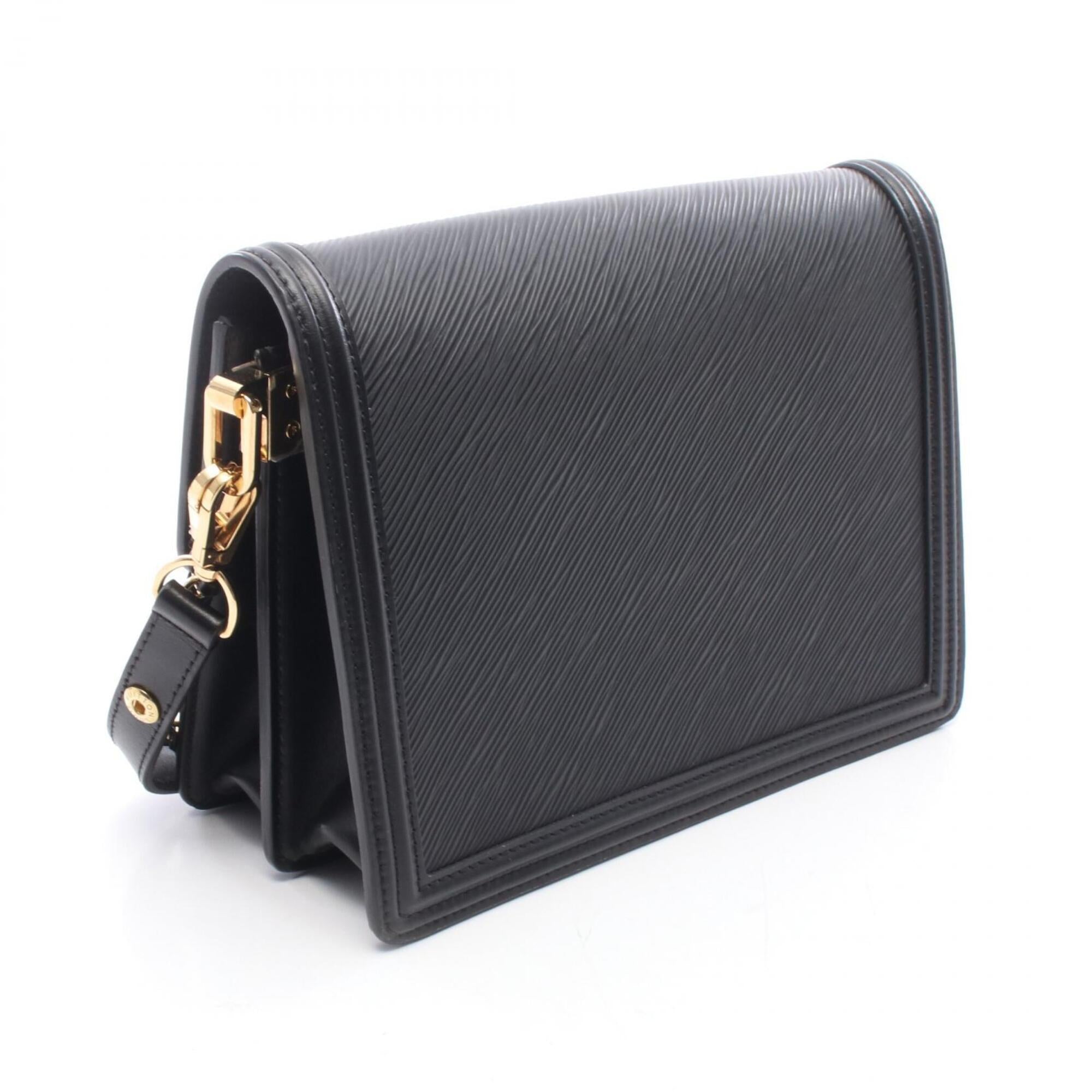 Louis Vuitton Black Noir Epi Leather Handbag Shoulder Bag (Pre-Owned)