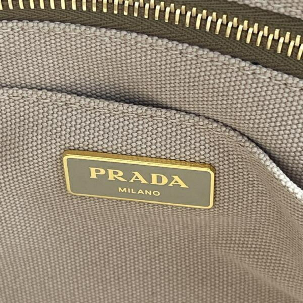 Prada Canapa Beige Tote Bag (Pre-Owned)