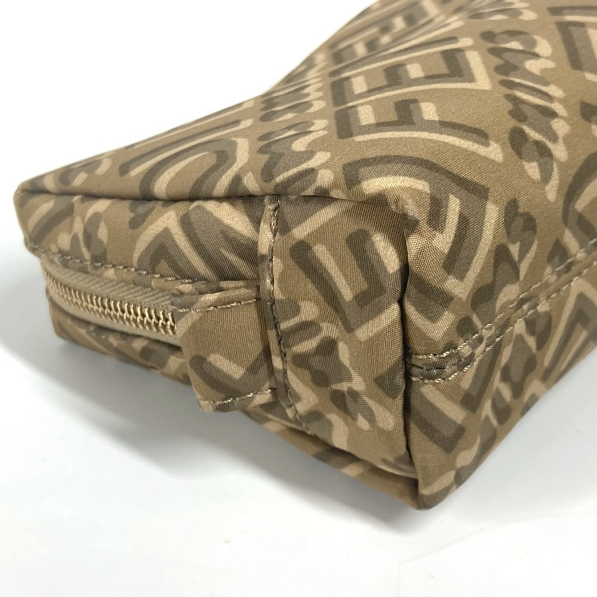 Fendi Beige Nylon Pouch (Pre-Owned)