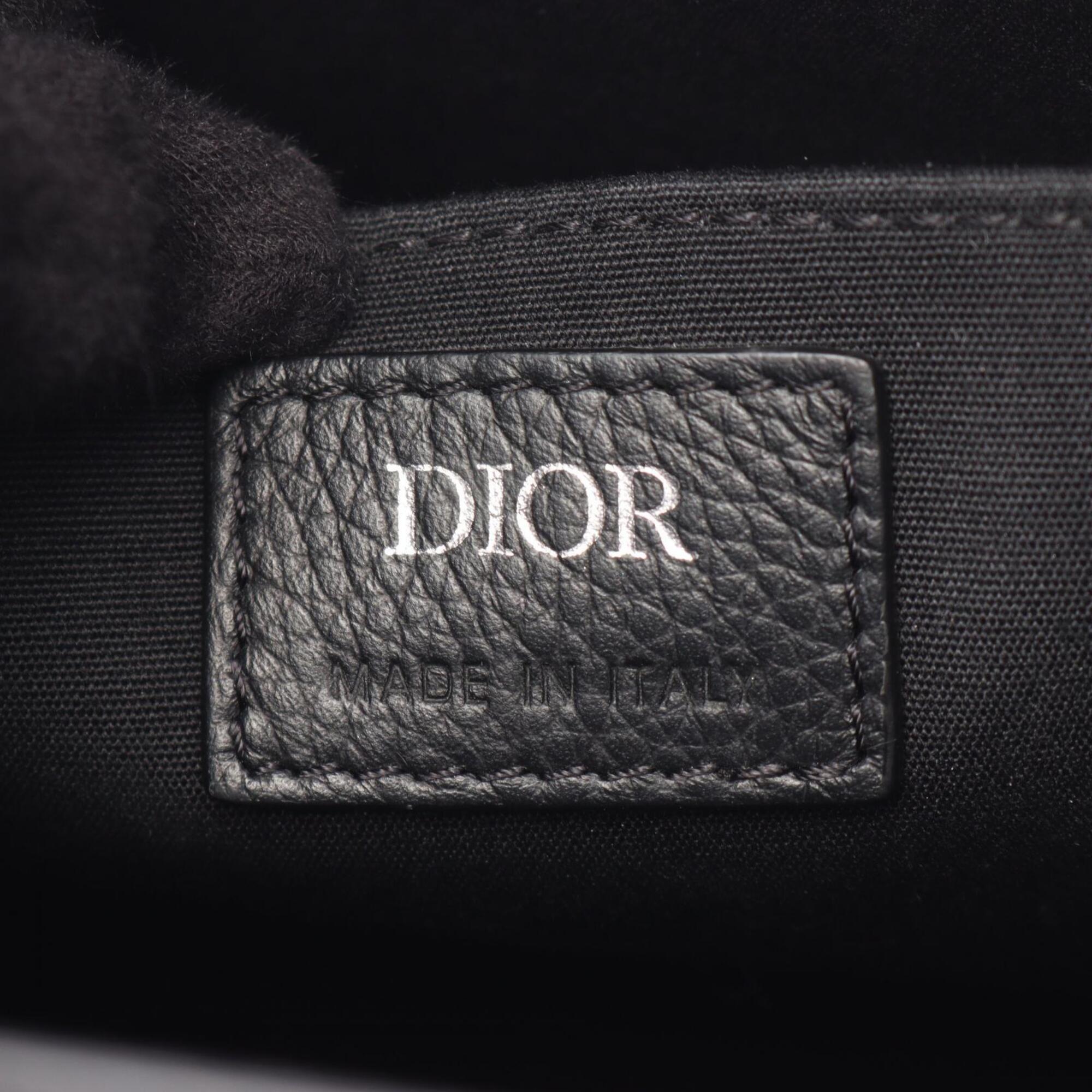 Christian Dior Black Canvas Leather Handbag (Pre-Owned)