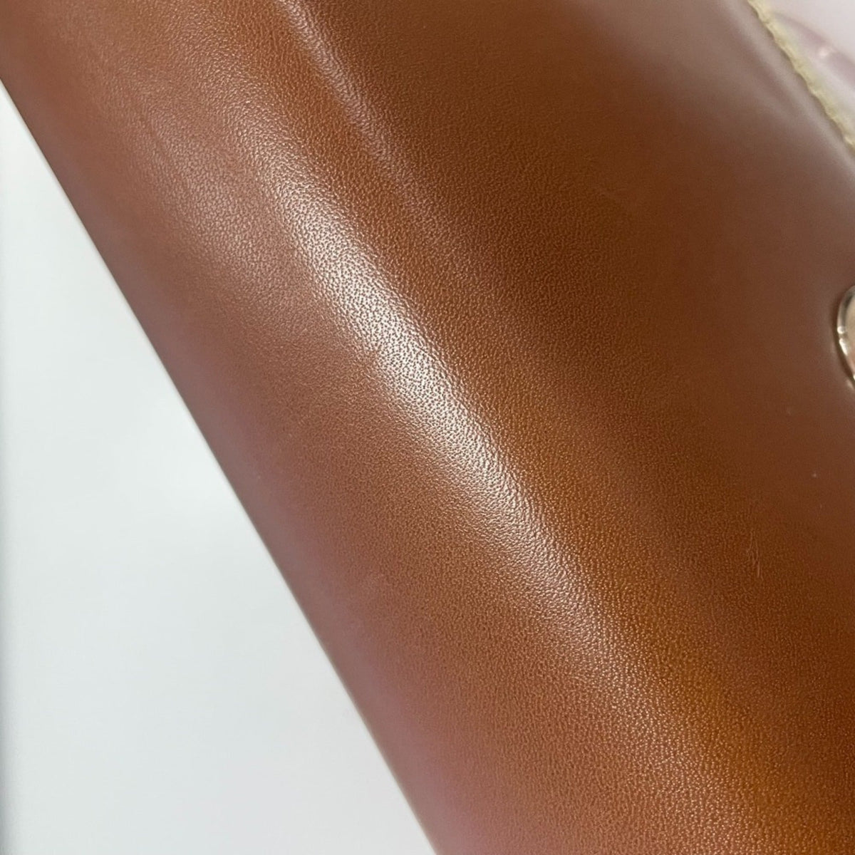 Christian Louboutin Brown Pink Patent Leather Suede Leather Clutch Bag Handbag (Pre-Owned)