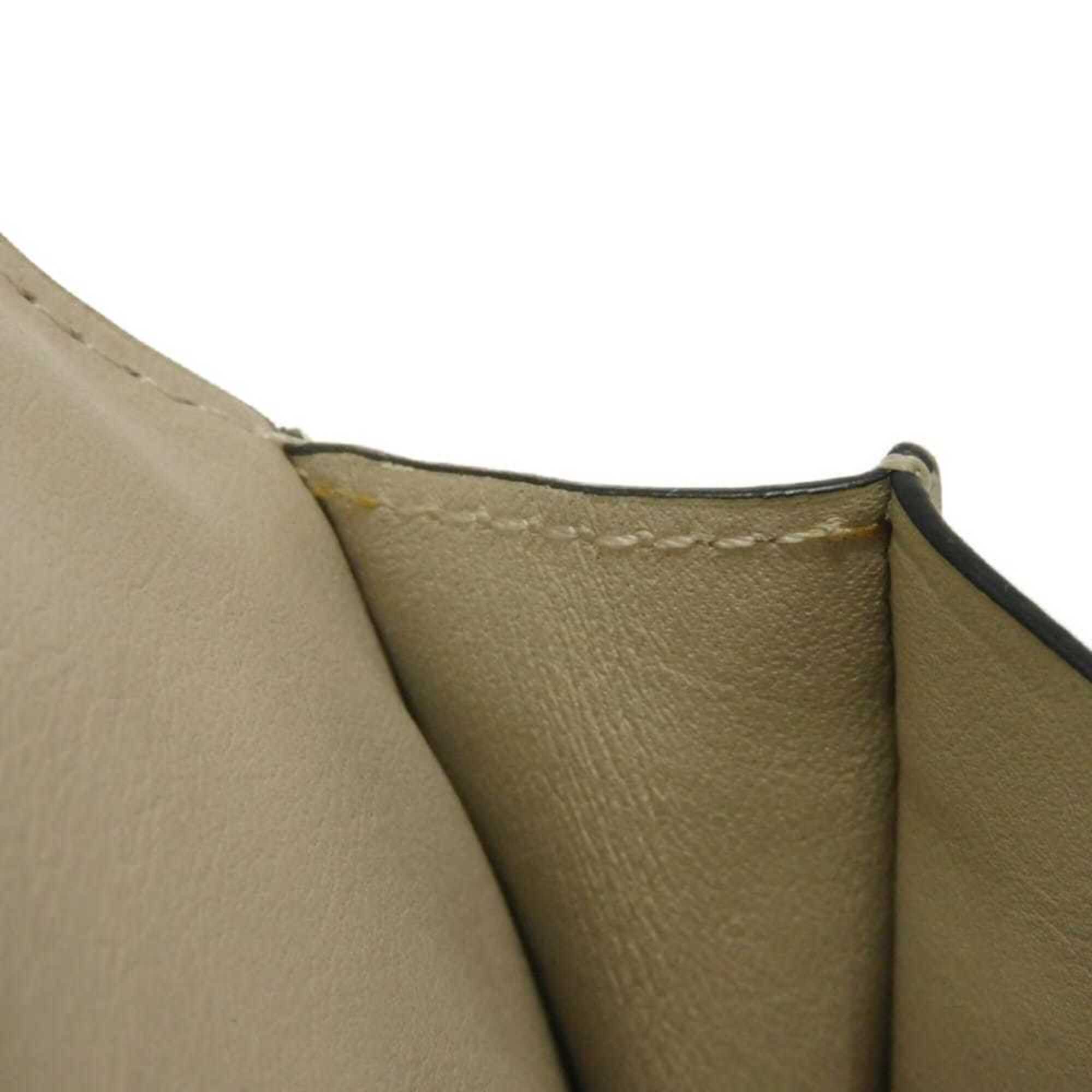 Loewe Green Leather Long Wallet (Bi-Fold) (Pre-Owned)