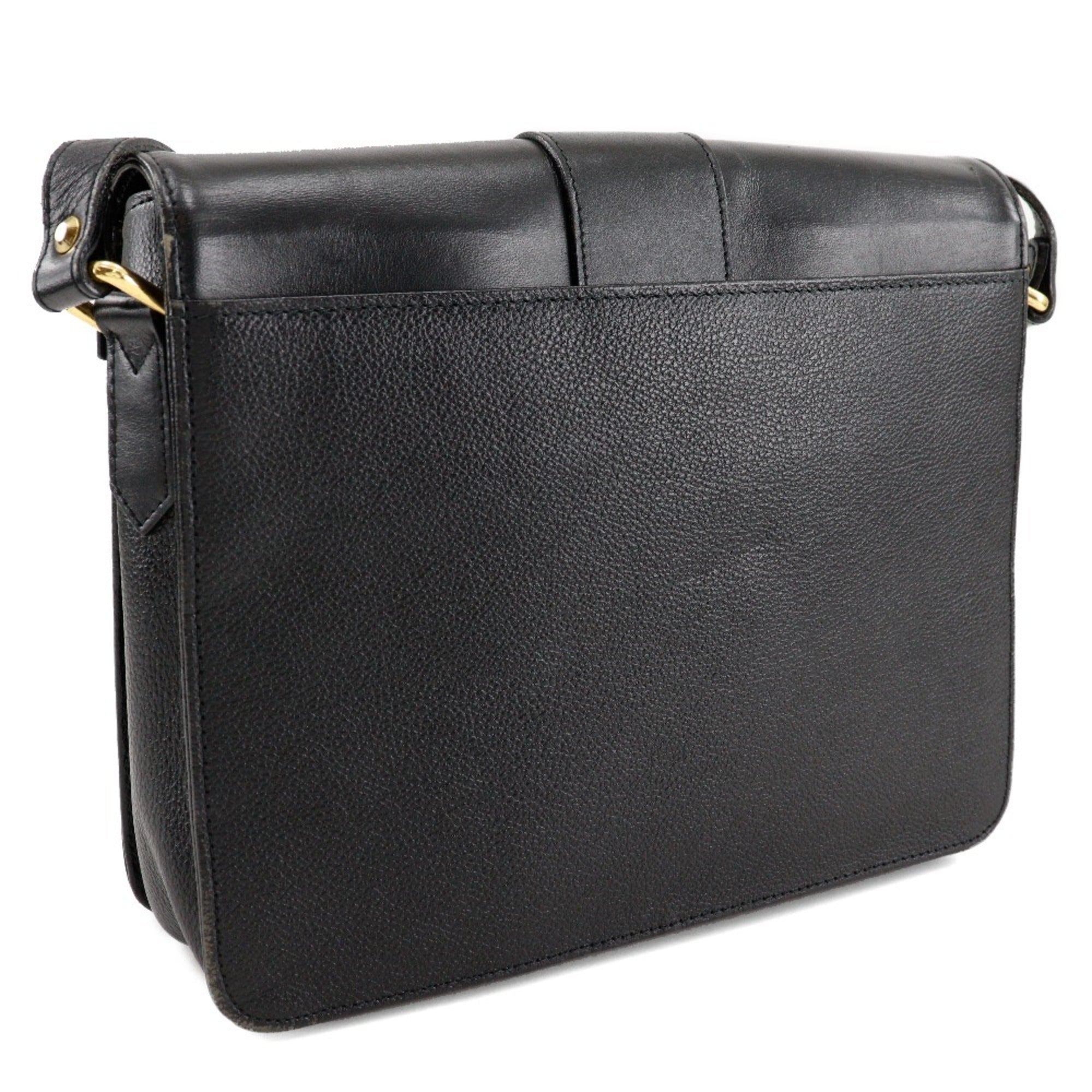 Yves Saint Laurent Black Leather Shoulder Bag (Pre-Owned)