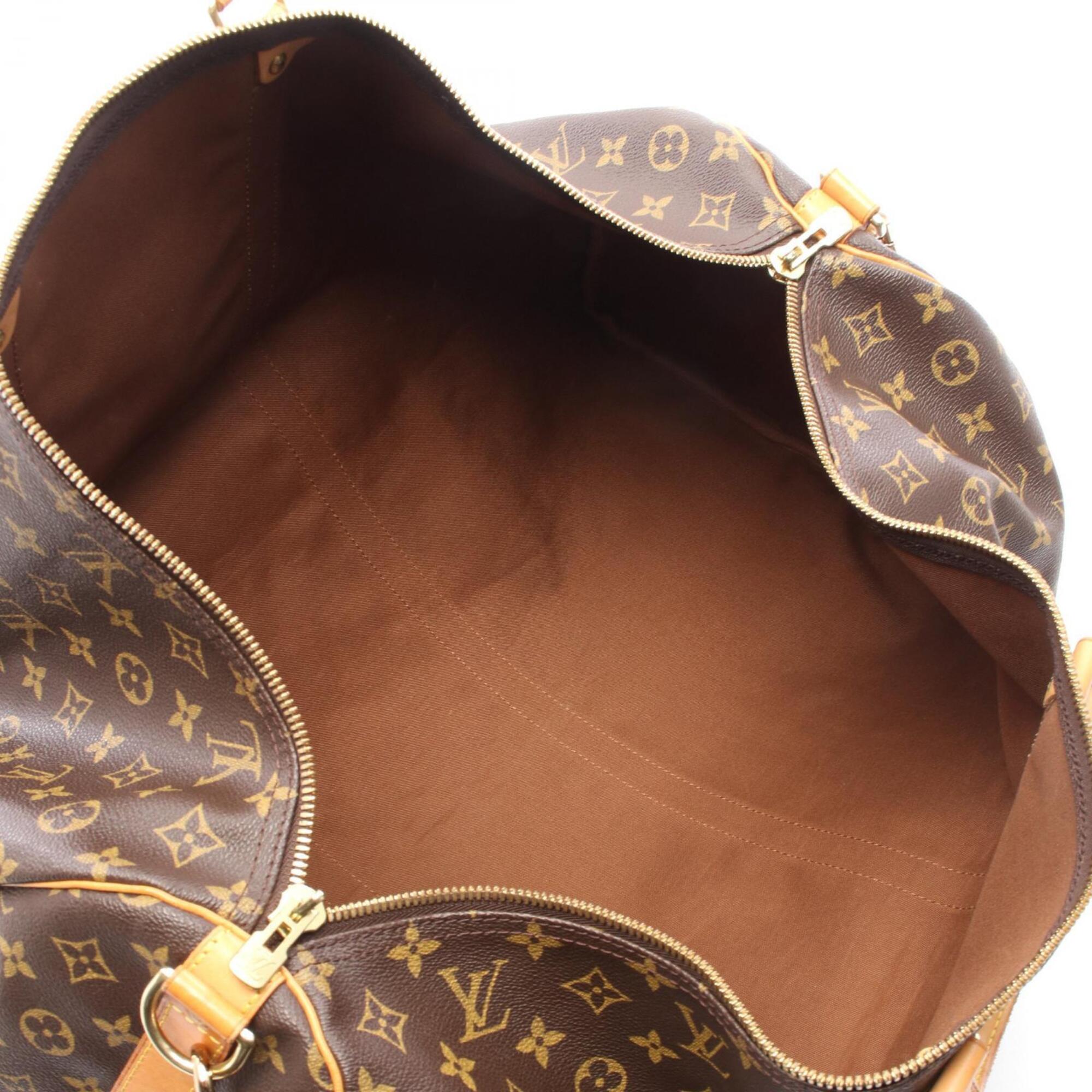 Louis Vuitton Brown Monogram Monogram Leather Boston Bag Handbag (Pre-Owned)