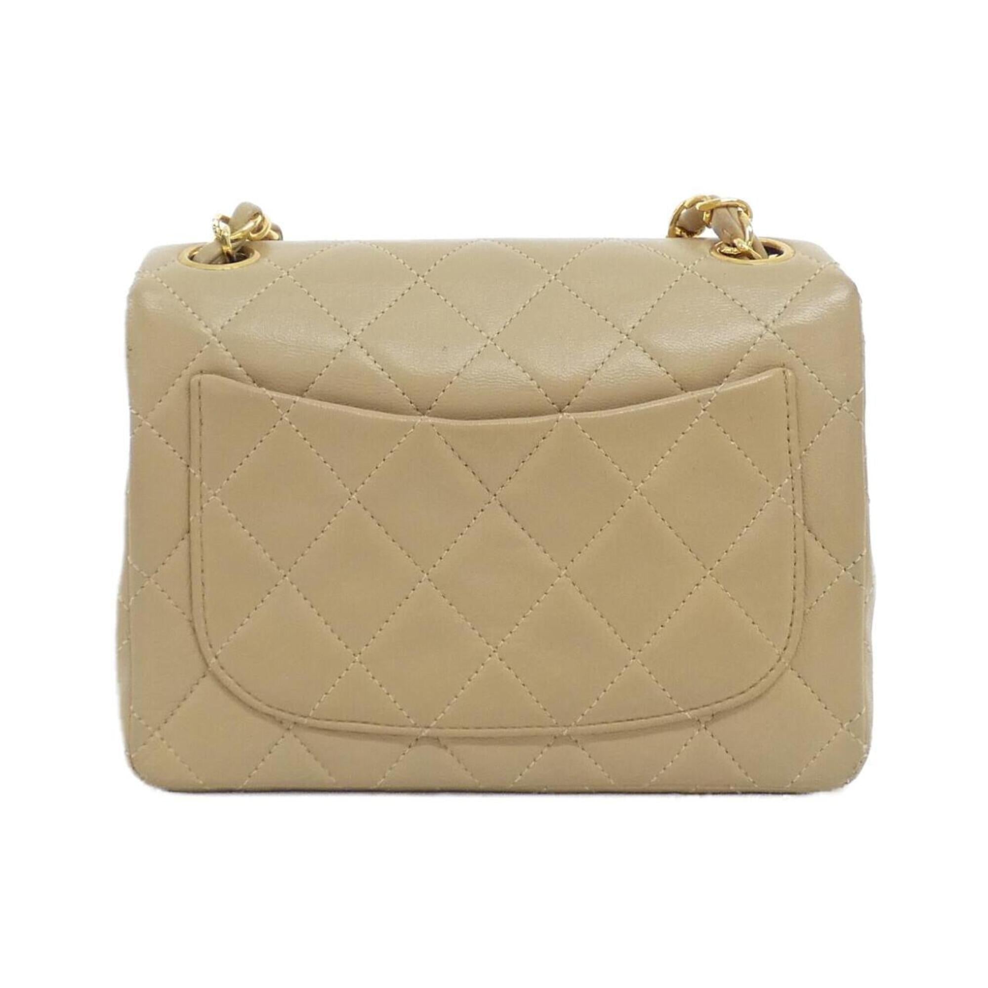 Chanel Beige Leather Shoulder Bag (Pre-Owned)