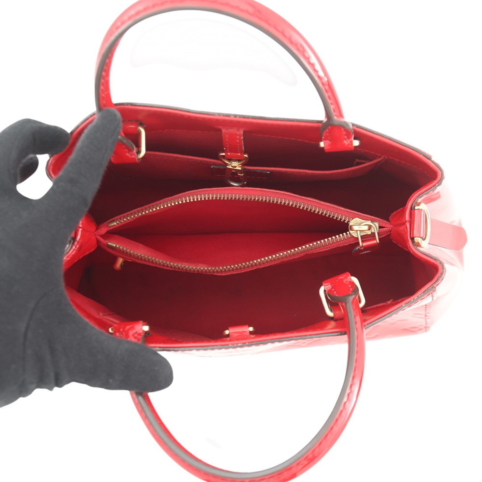Louis Vuitton Monogram Vernis Indian Rose Monogram Vernis Handbag Shoulder Bag (Pre-Owned)