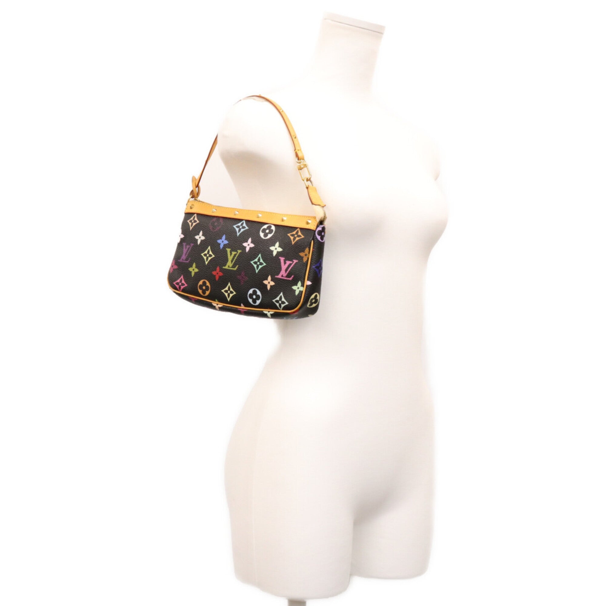 Louis Vuitton Multi-Color Monogram Multicolore Handbag Pochette (Pre-Owned)
