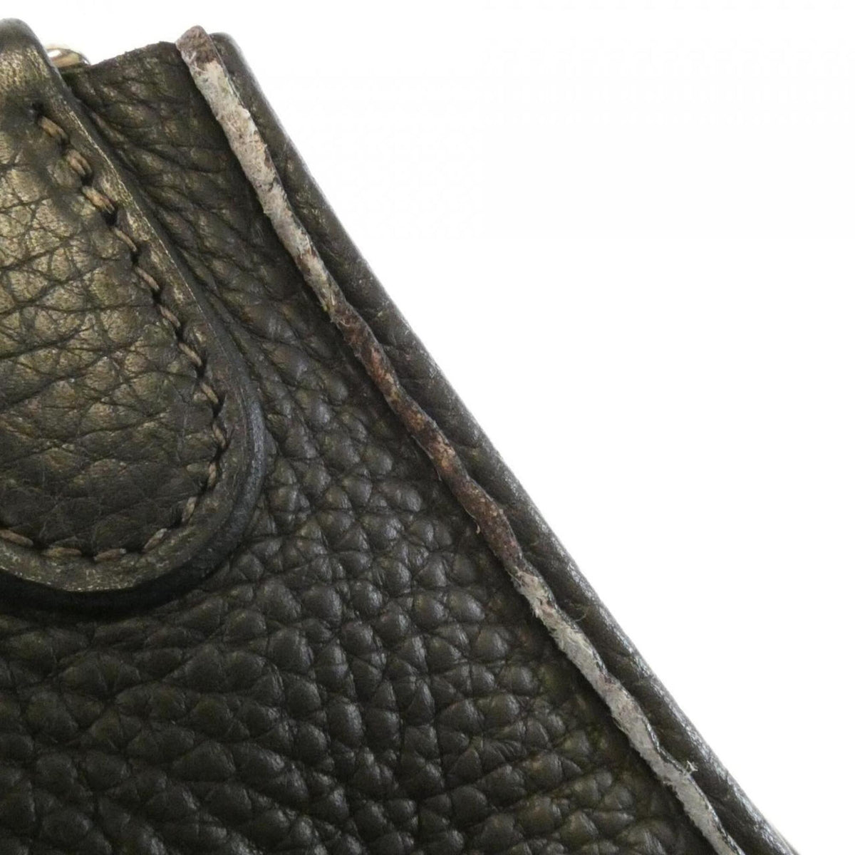 Hermes Ebene Taurillon Clemence Leather Shoulder Bag (Pre-Owned)