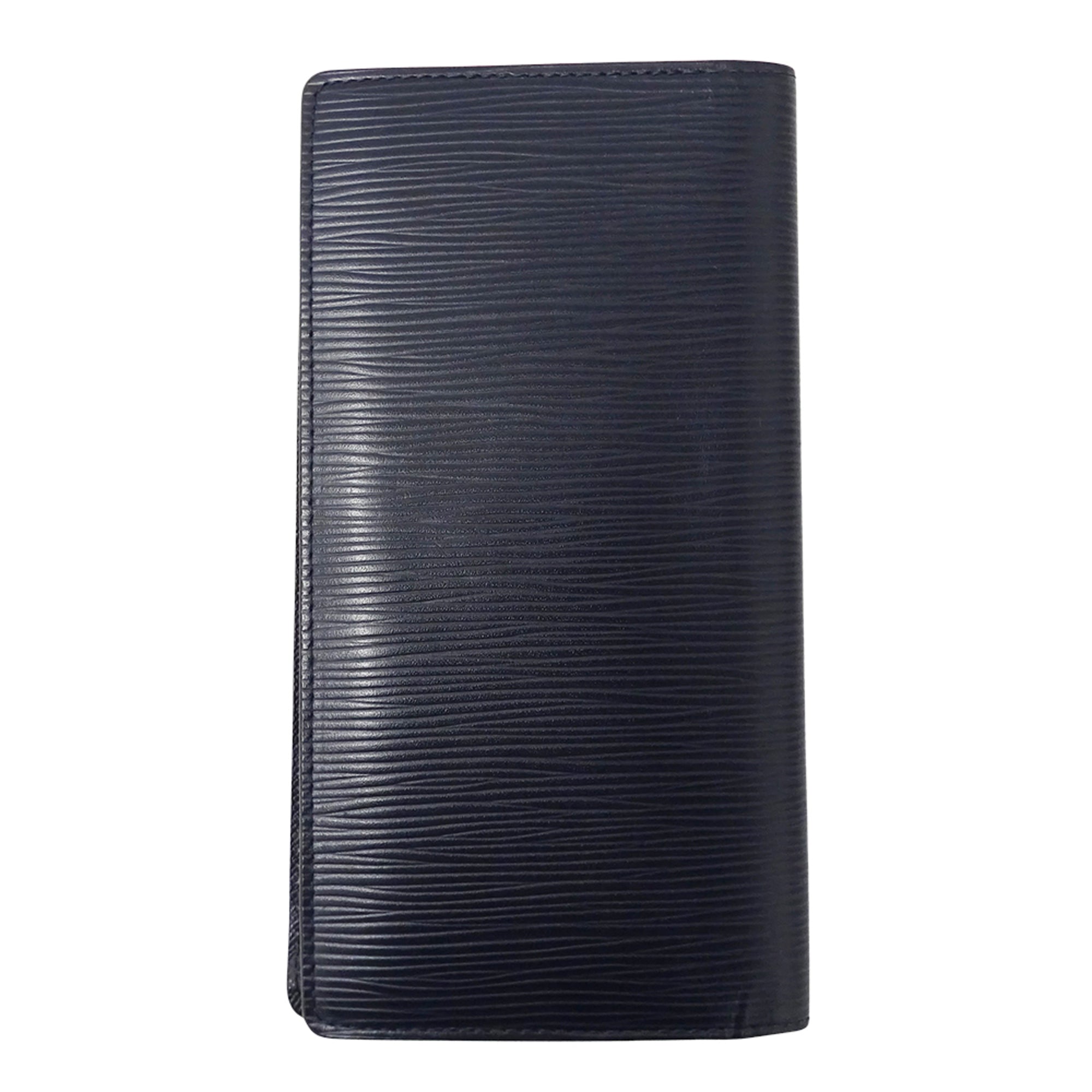 Louis Vuitton Navy Blue Epi Leather Long Wallet (Bi-Fold) (Pre-Owned)