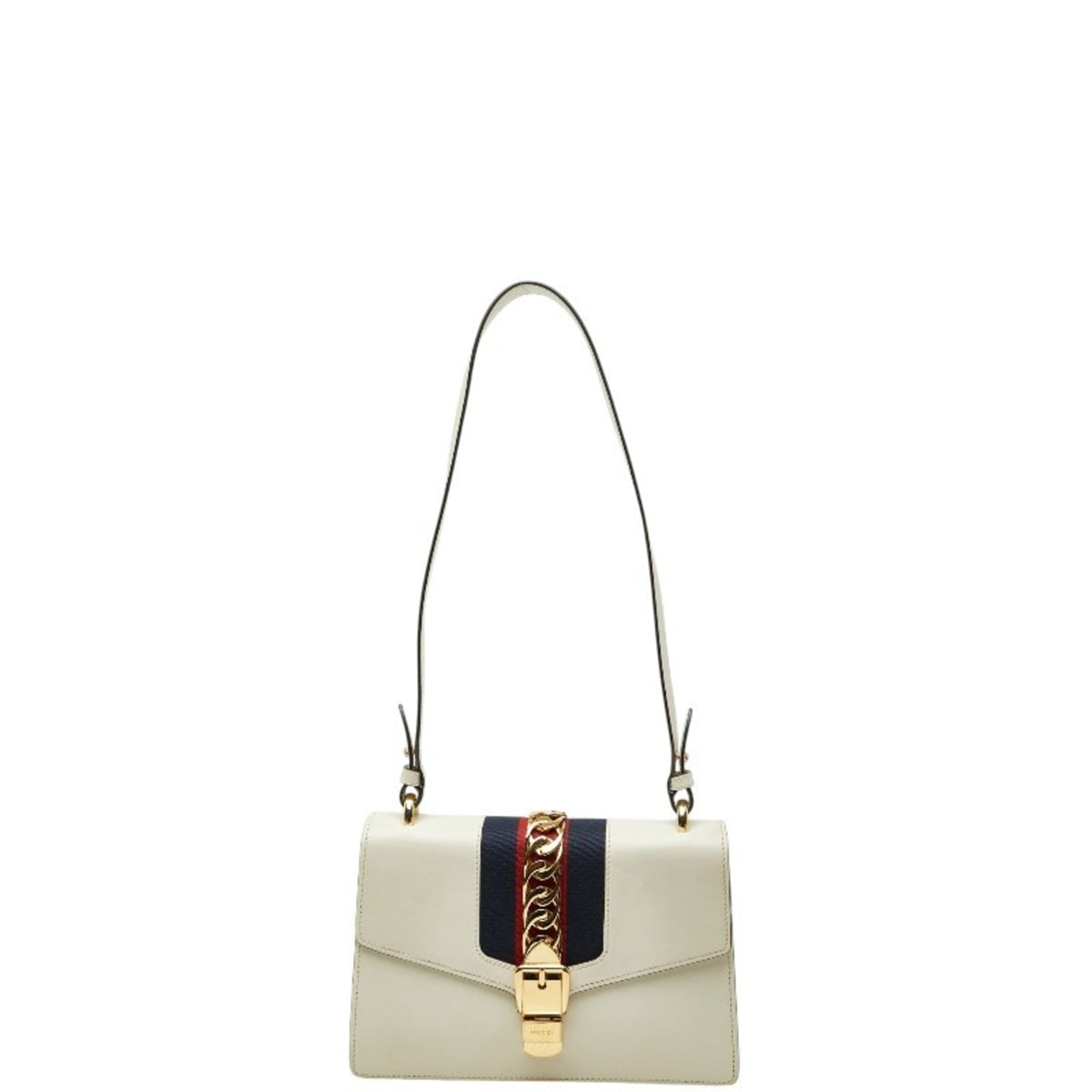 Gucci White Leather Shoulder Bag (Pre-Owned)