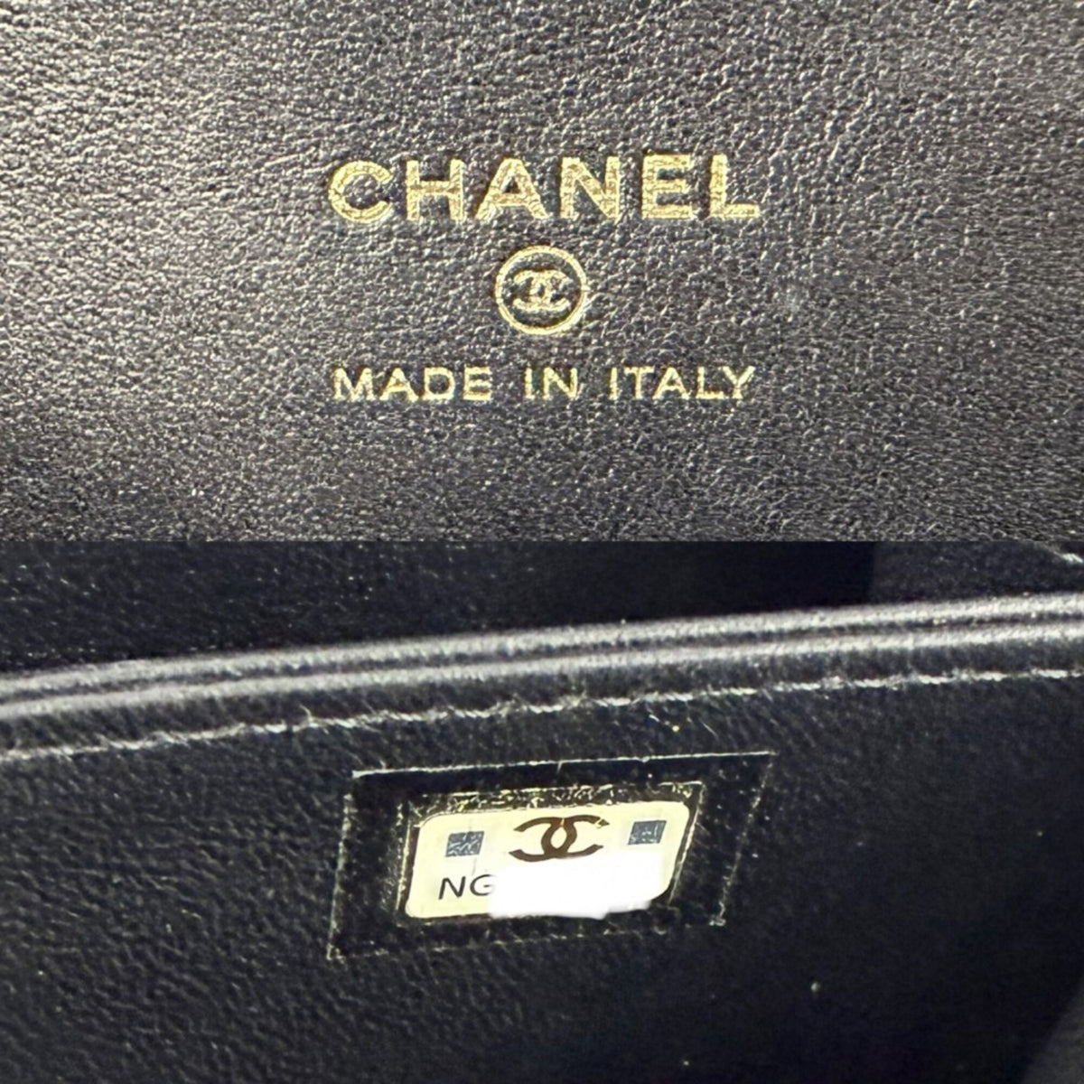 Chanel Matelasse Black Leather Handbag Shoulder Bag (Pre-Owned)