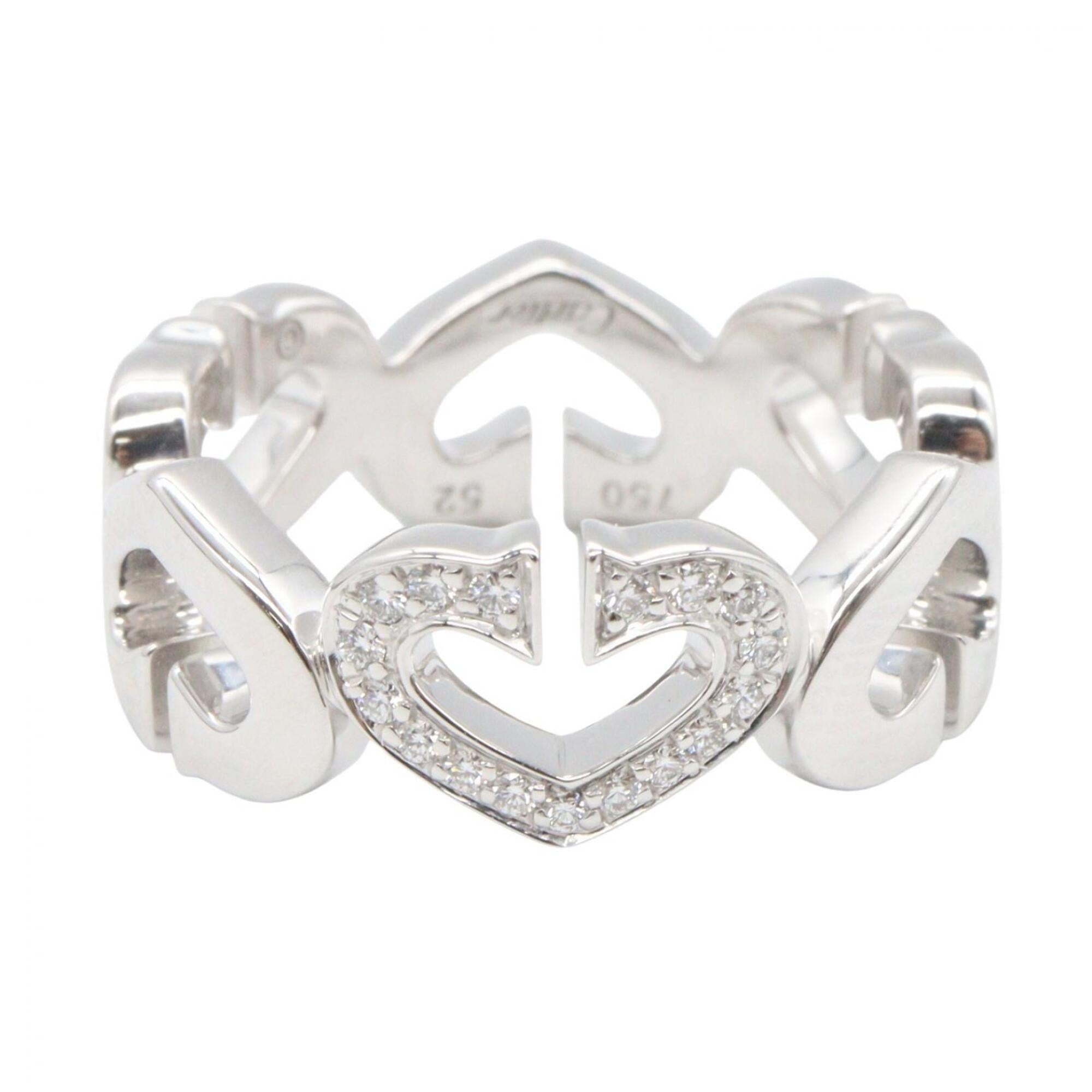 Cartier Clear White White Gold (18K) Band Ring (Pre-Owned)