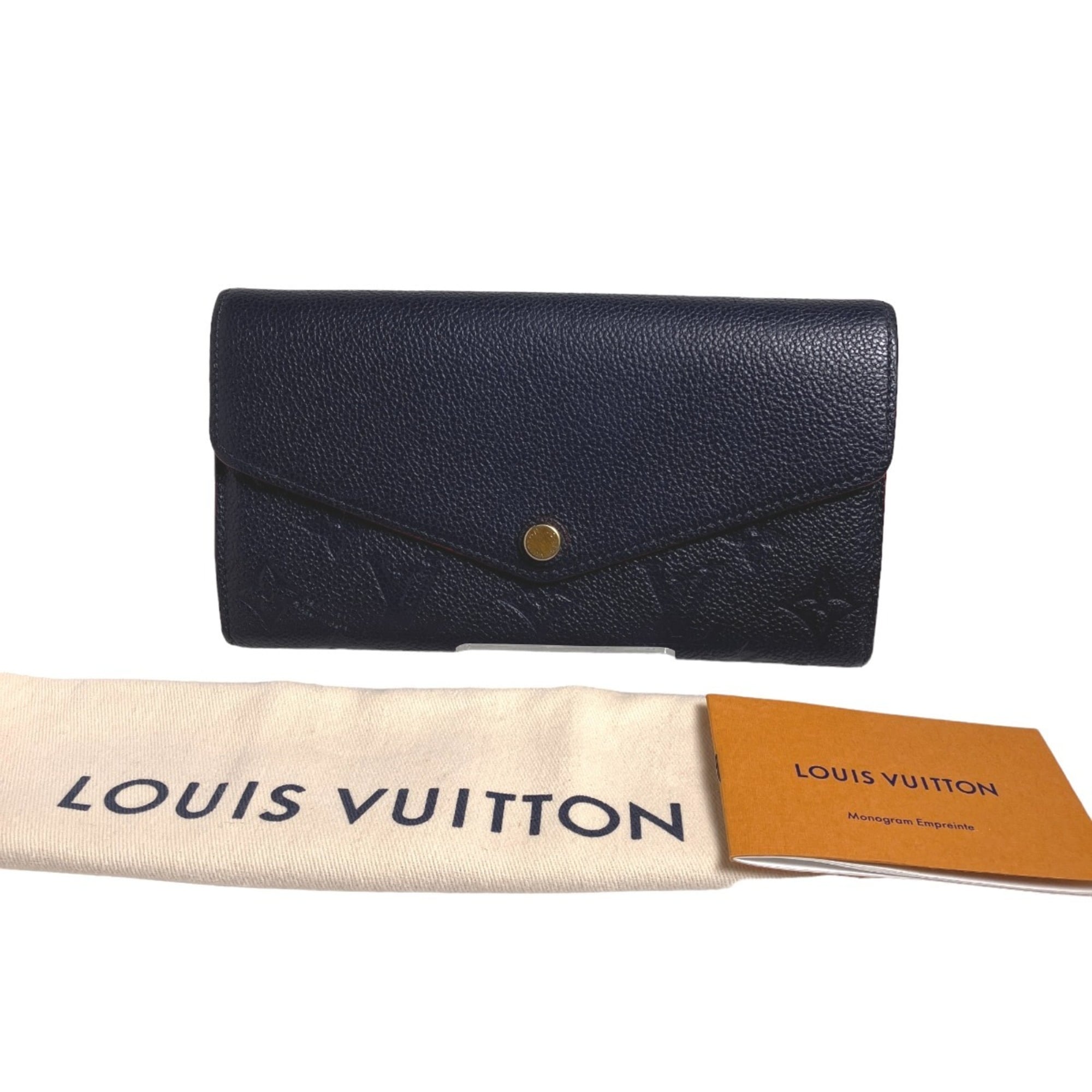 Louis Vuitton Marine Rouge Monogram Empreinte Long Wallet (Bi-Fold) (Pre-Owned)
