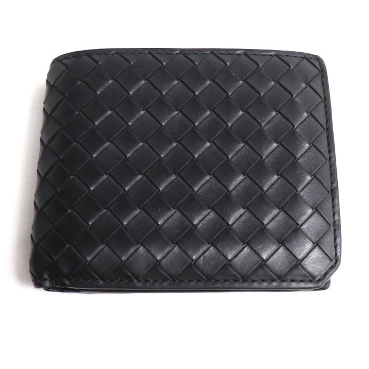 Bottega Veneta Black Leather Wallet (Bi-Fold) (Pre-Owned)