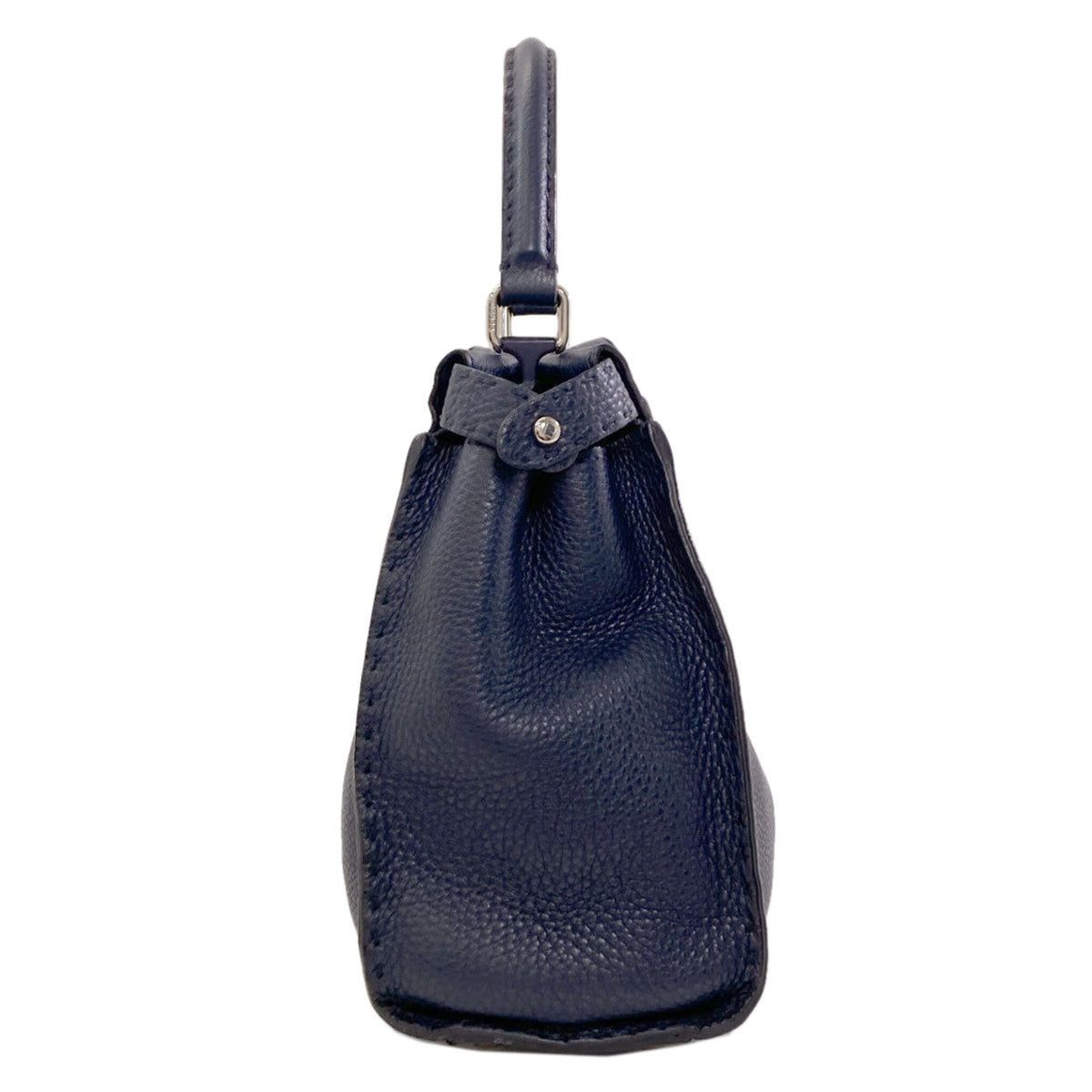 Fendi Navy Leather Handbag (Pre-Owned)