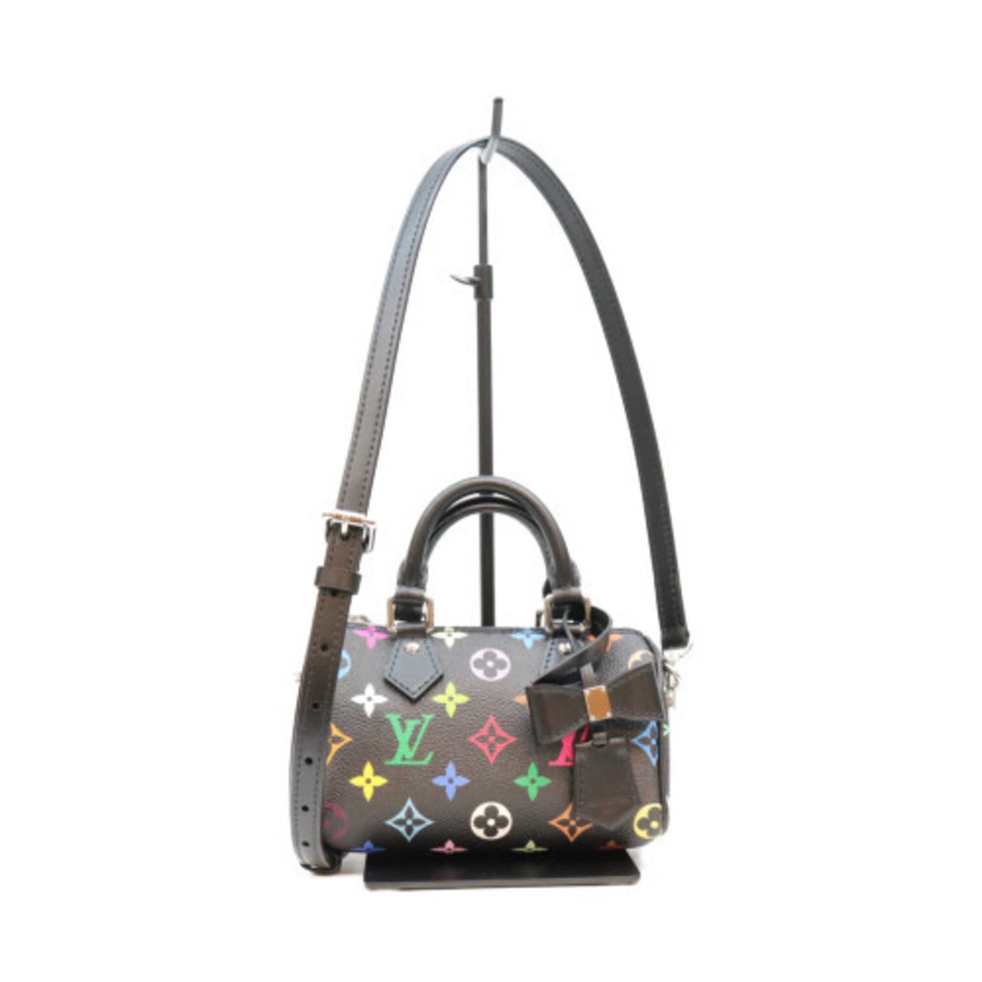 Louis Vuitton Black Monogram Multicolore Boston Bag (Pre-Owned)