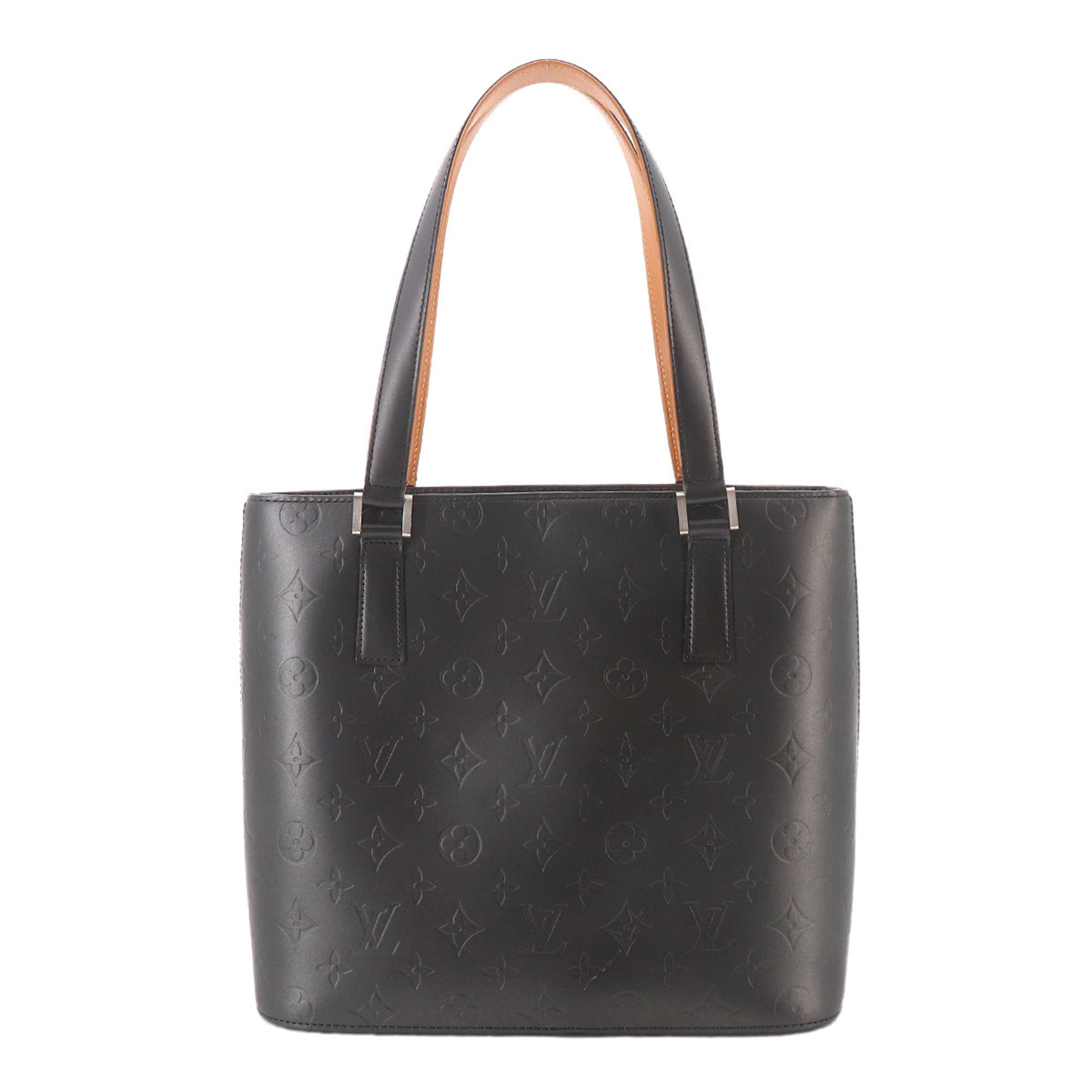 Louis Vuitton Noir Monogram Mat Handbag Tote Bag (Pre-Owned)
